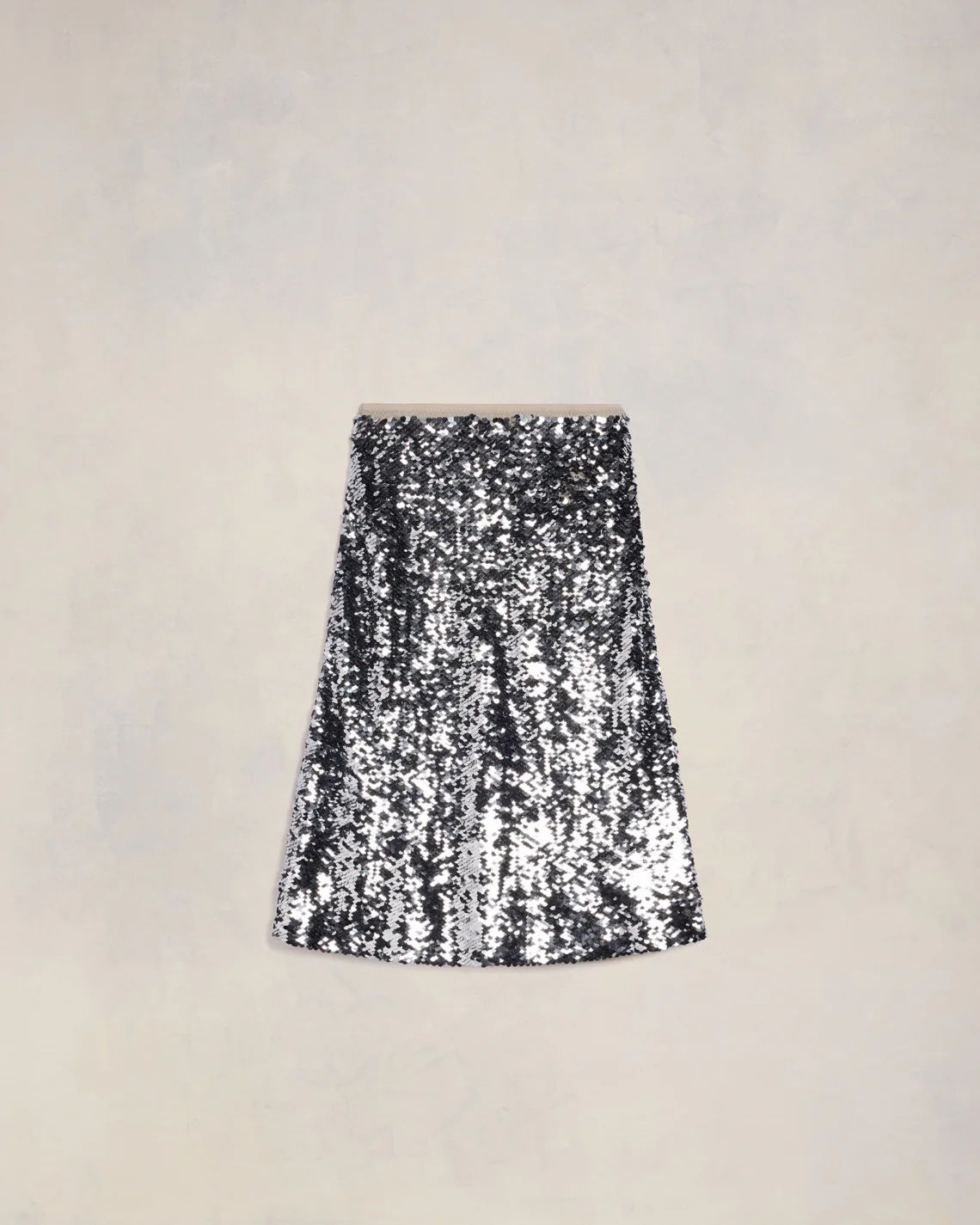 Silver Embroidered Skirt - leoleo123123