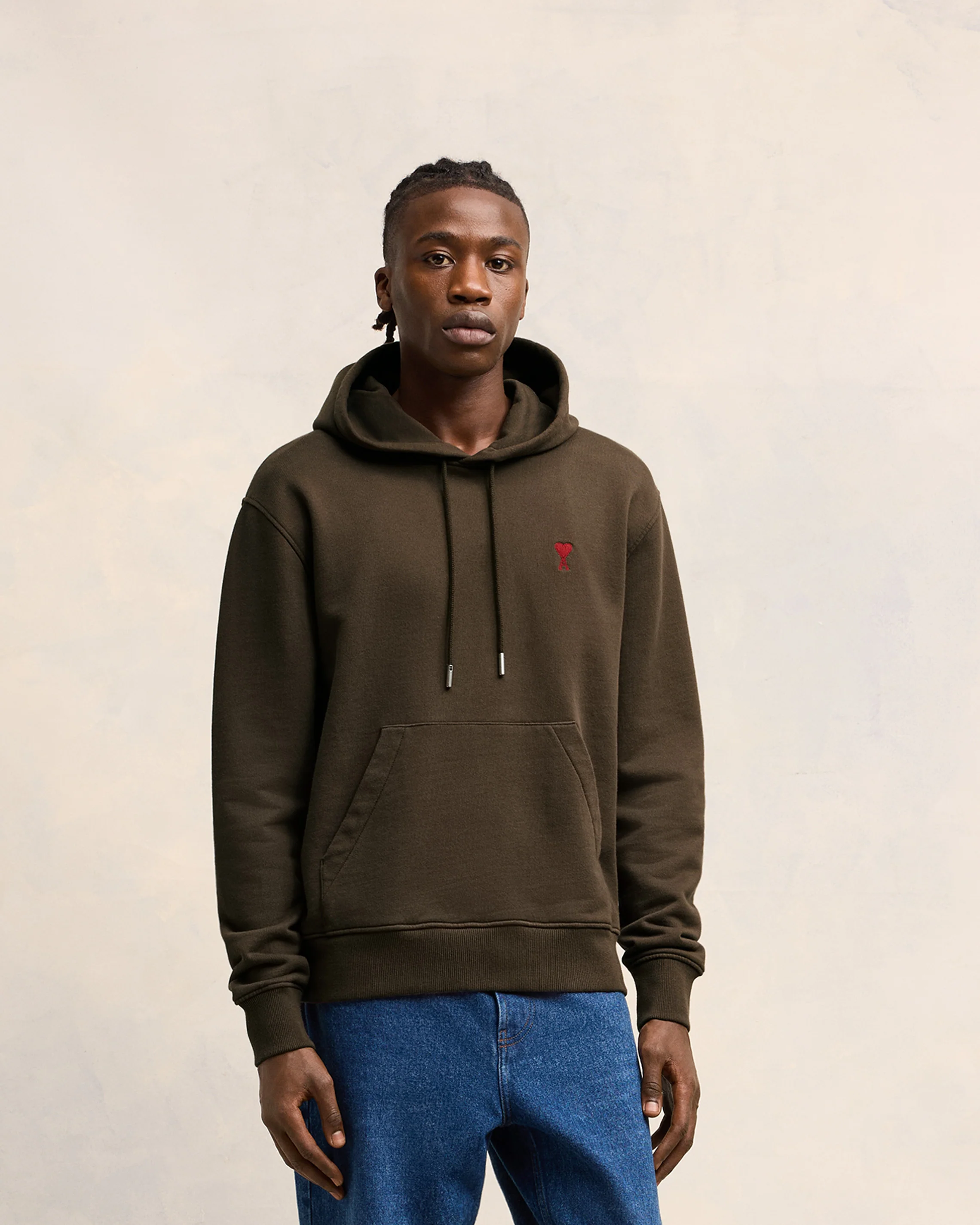 Dark Coffee Red Ami De Coeur Hoodie - leoleo123123