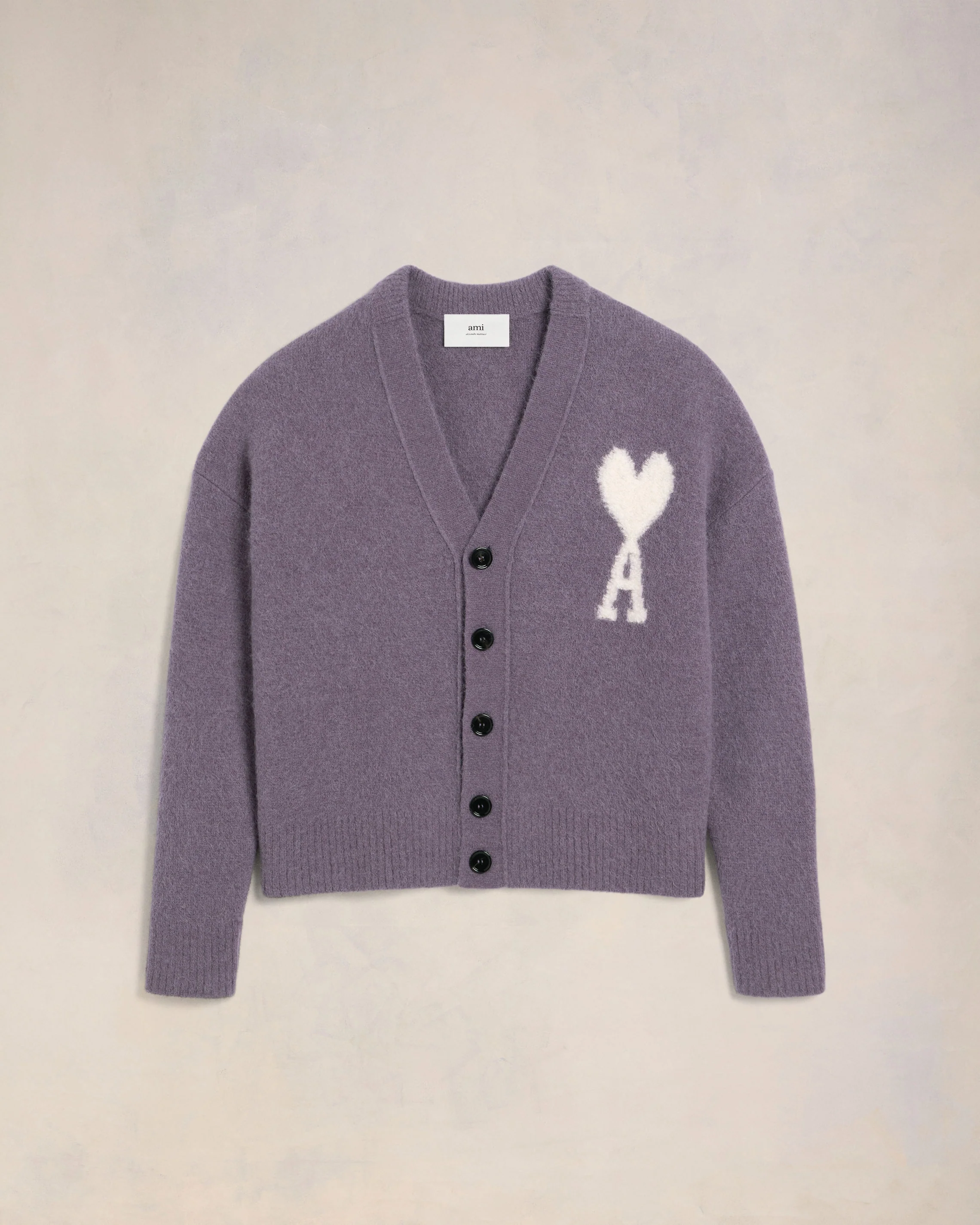 Lilac Off-White Ami De Coeur Cardigan - leoleo123123