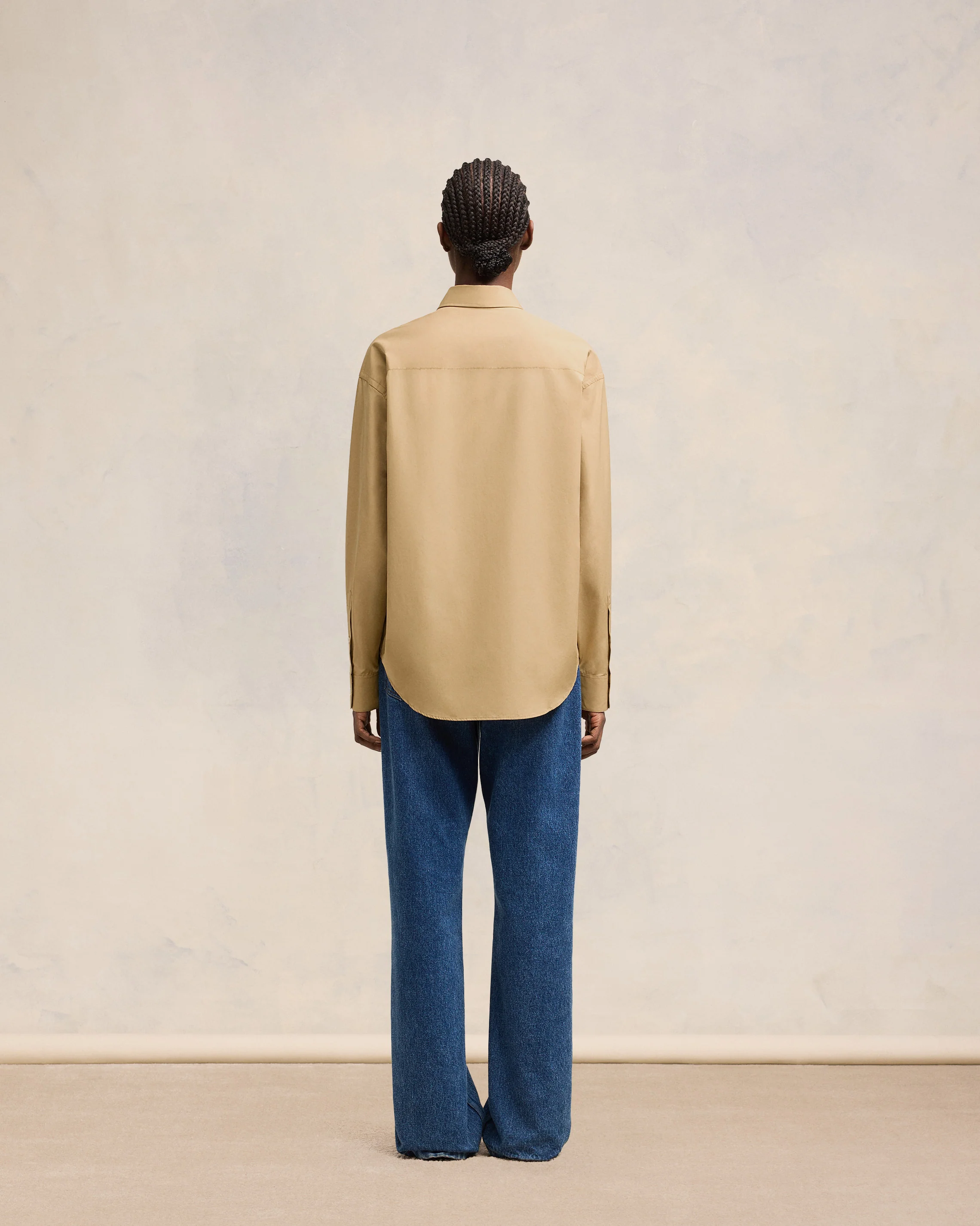 Sand Boxy Fit Shirt - leoleo123123