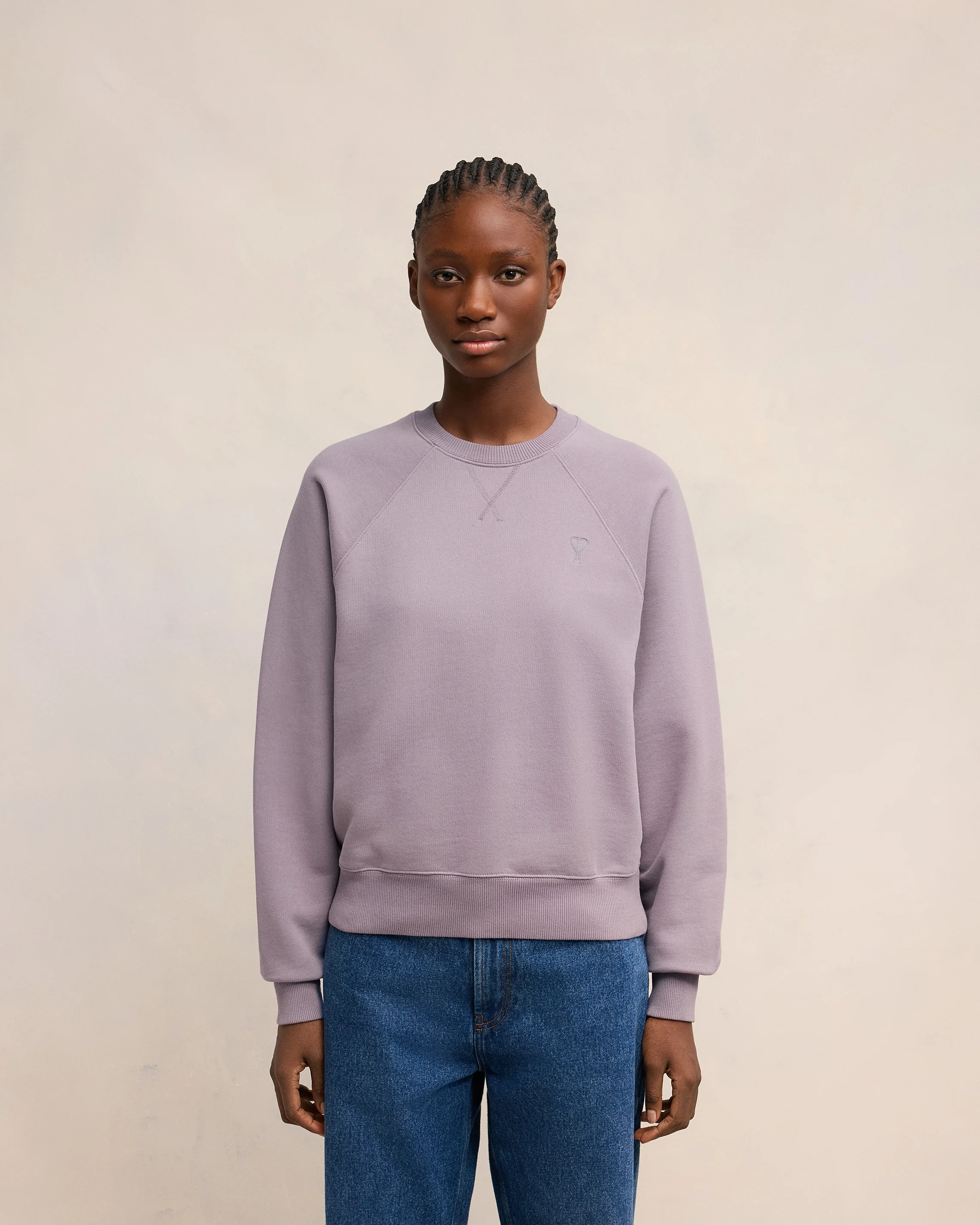 Lilac Ami De Coeur Sweatshirt - leoleo123123