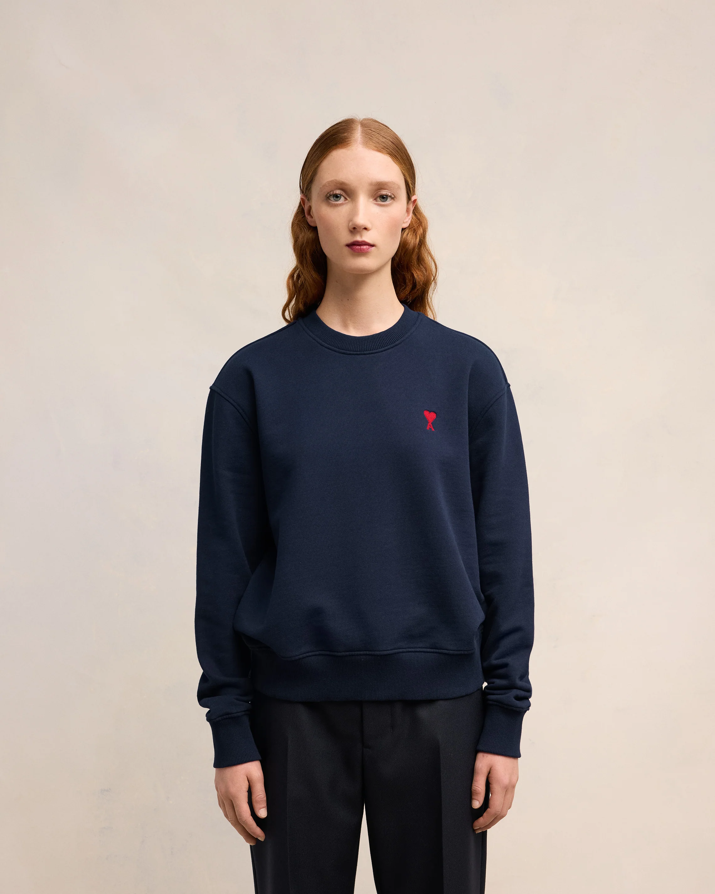 Night Blue Red Ami De Coeur Sweatshirt - leoleo123123