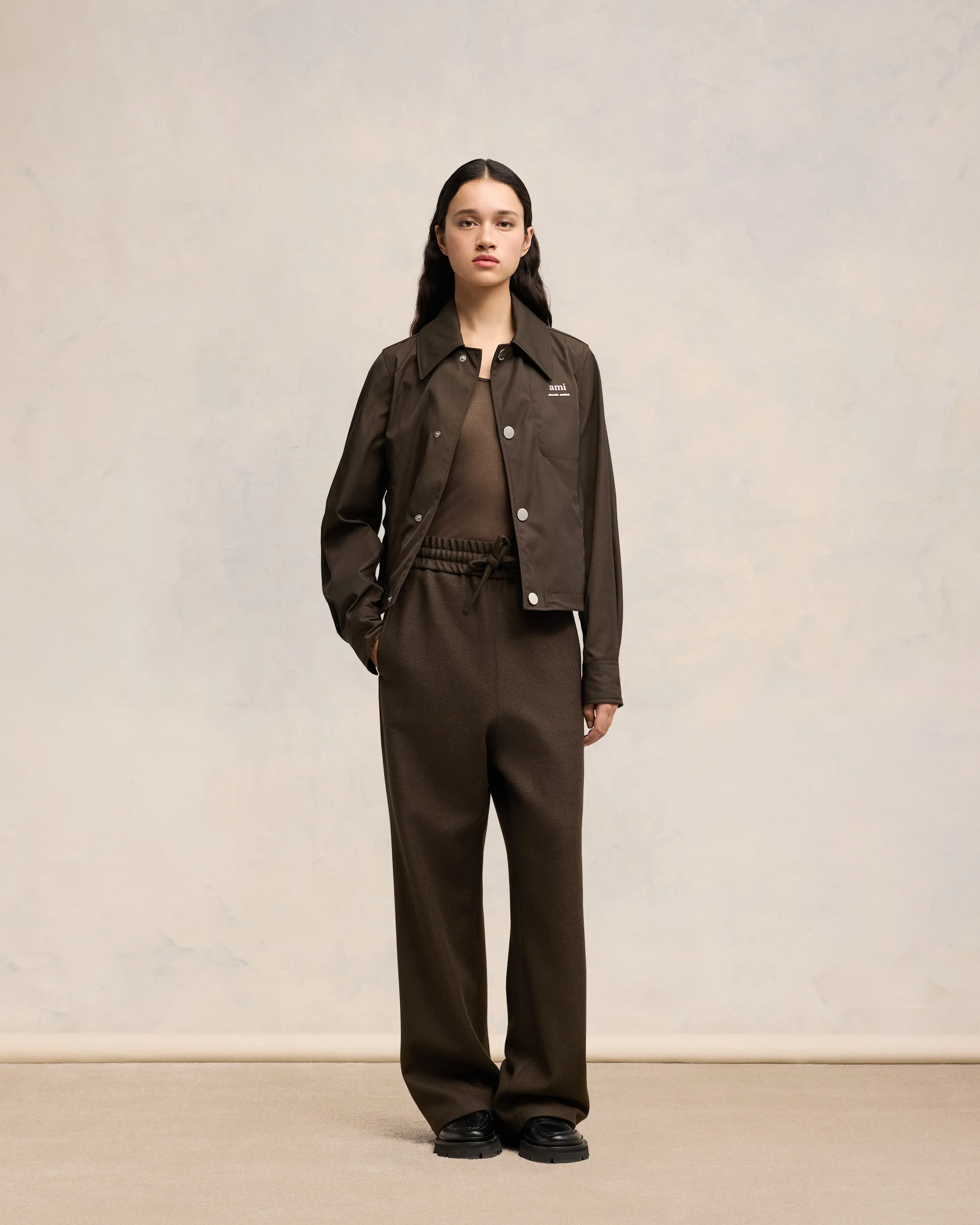 Dark Coffee Ami Alexandre Mattiussi Buttoned Jacket - leoleo123123
