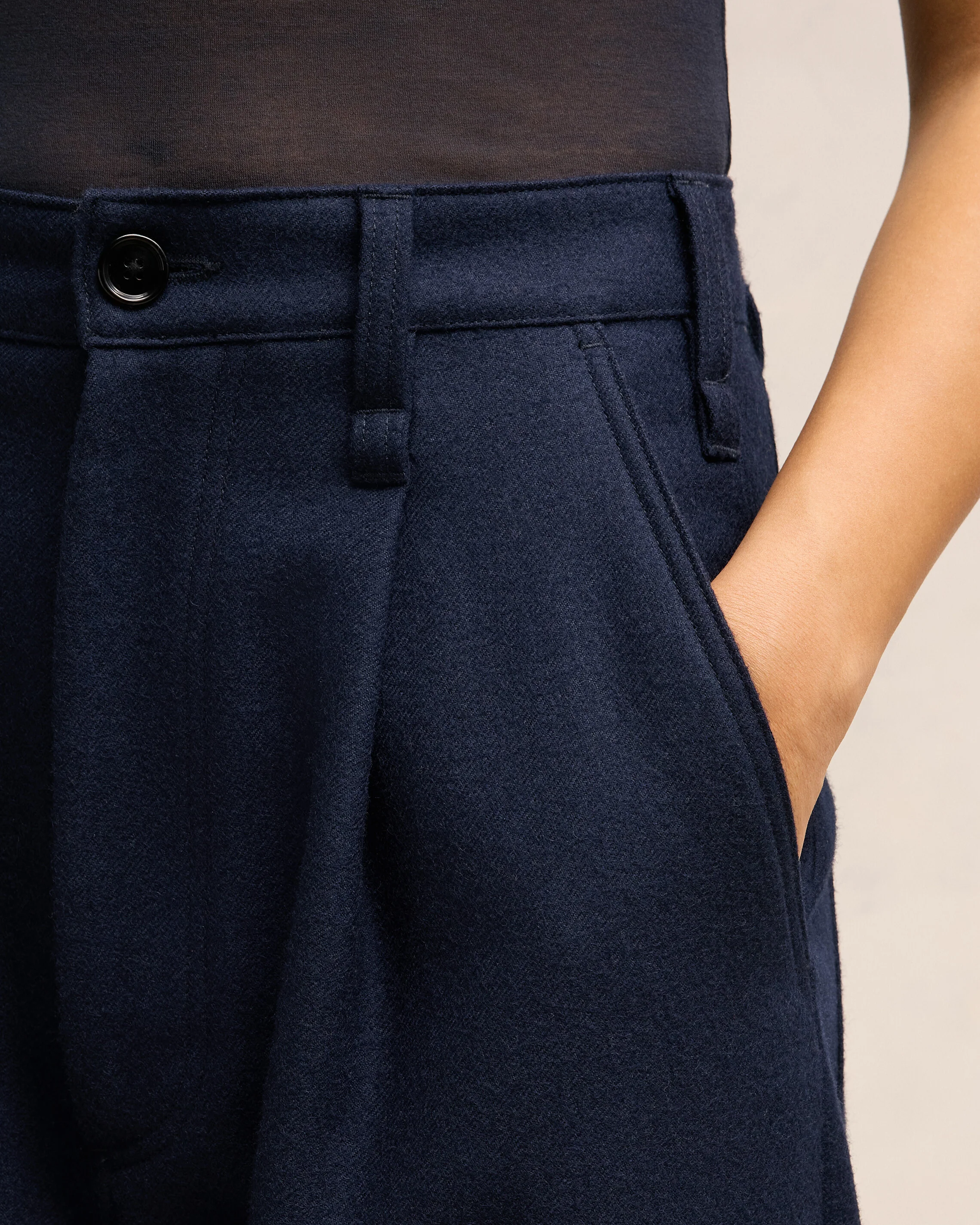 Navy Blue Cargo Trousers - leoleo123123