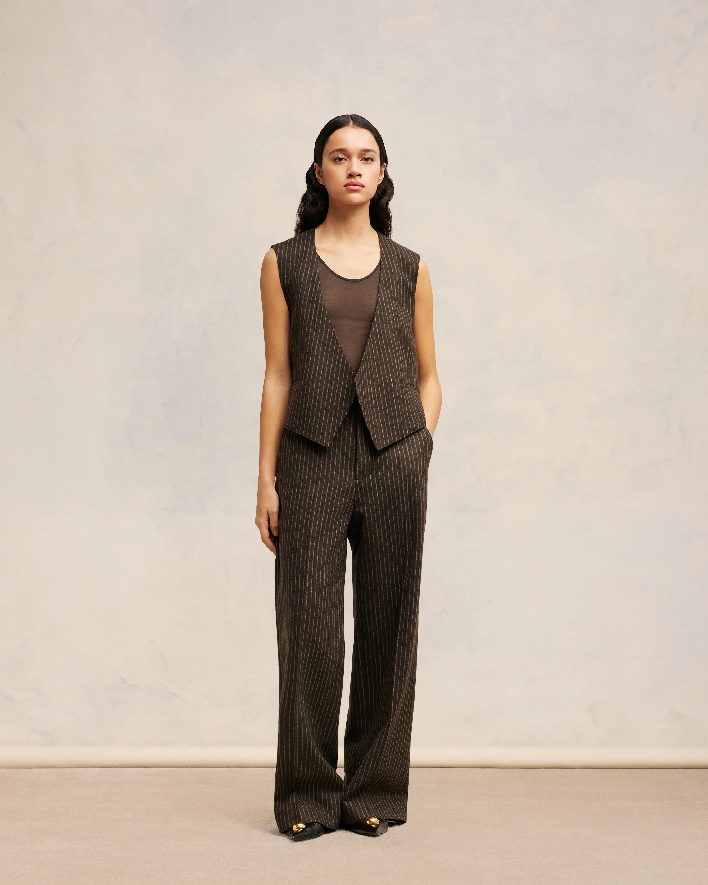 Dark Coffe/Sable Large Fit Trousers - leoleo123123