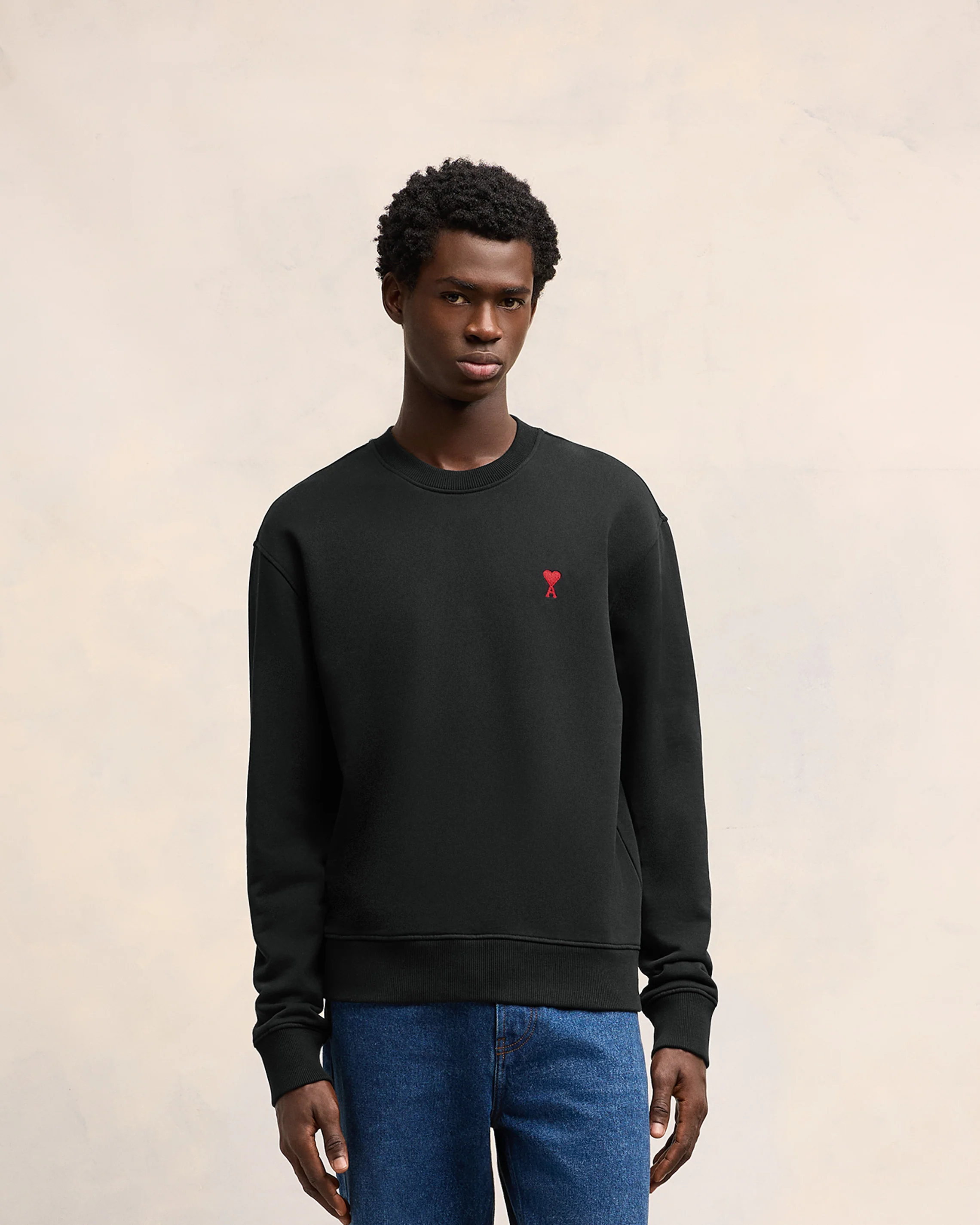 Black Red Ami De Coeur Sweatshirt - leoleo123123
