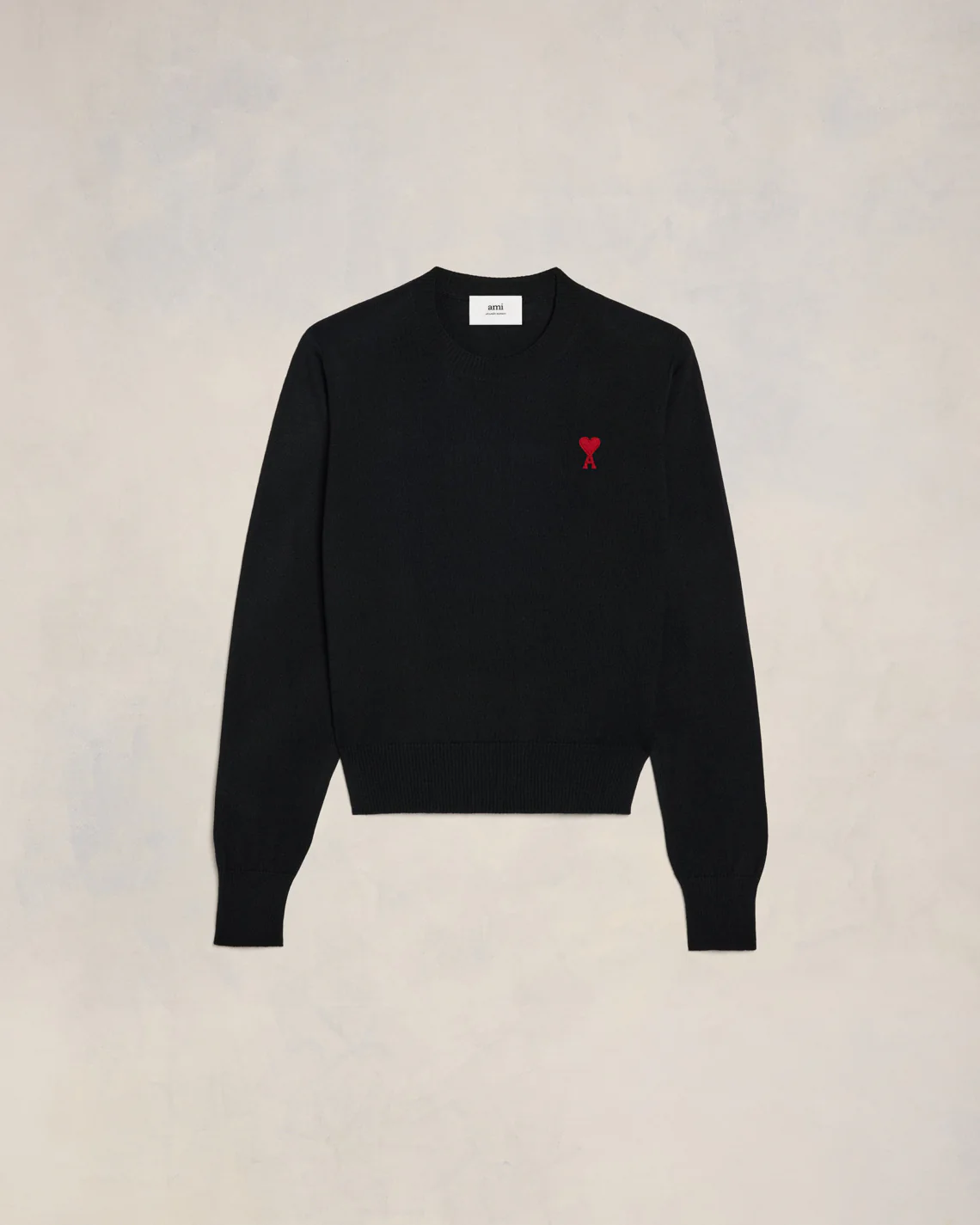 Pull Col Rond Ami De Coeur Rouge Noir - leoleo123123