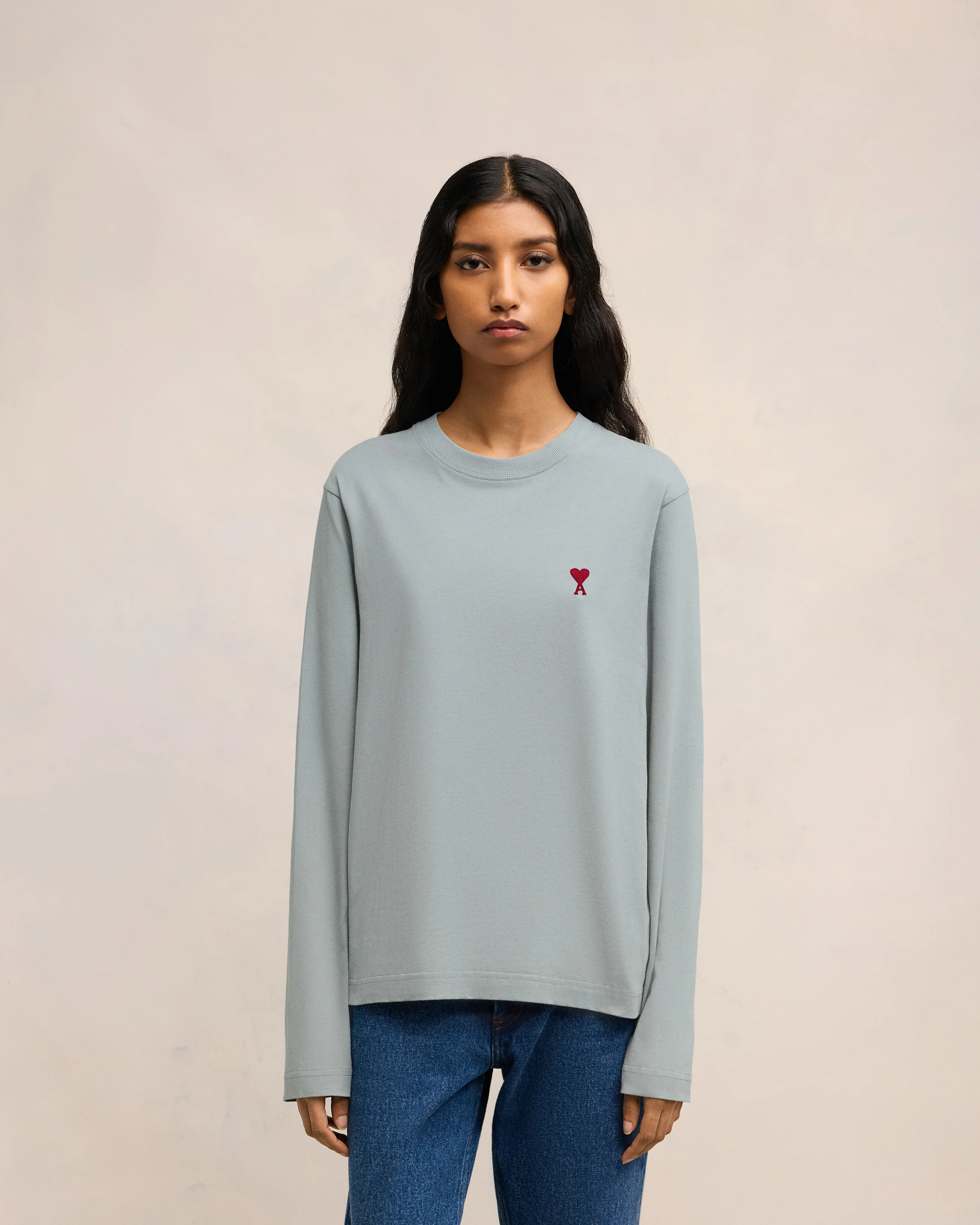 Clay Blue Red Ami De Coeur Longlseeves T-Shirt - leoleo123123
