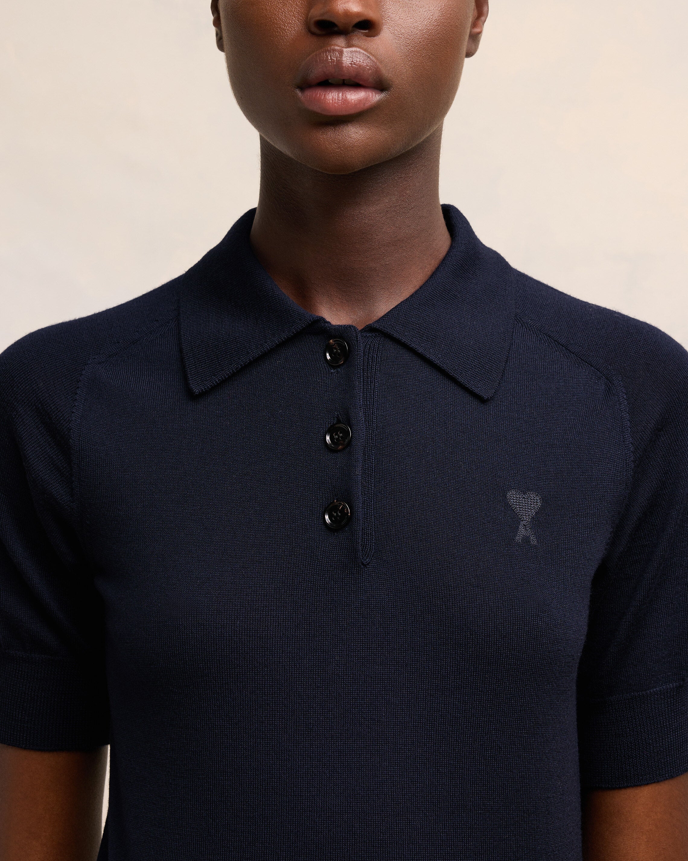 Night Blue Tonal Ami De Coeur Polo - leoleo123123