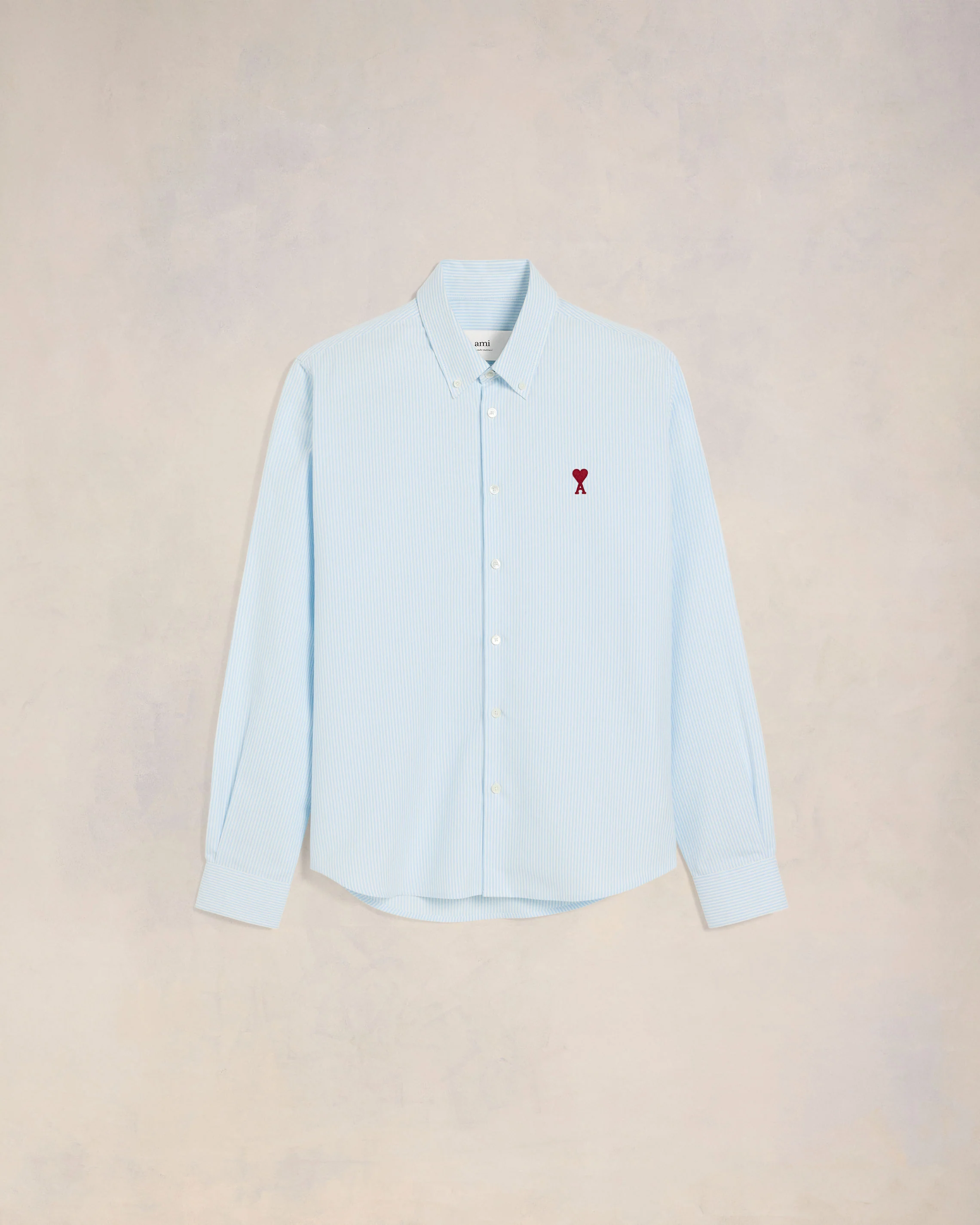 Sky Blue/Natural White Button-Down Ami De Coeur Shirt - leoleo123123