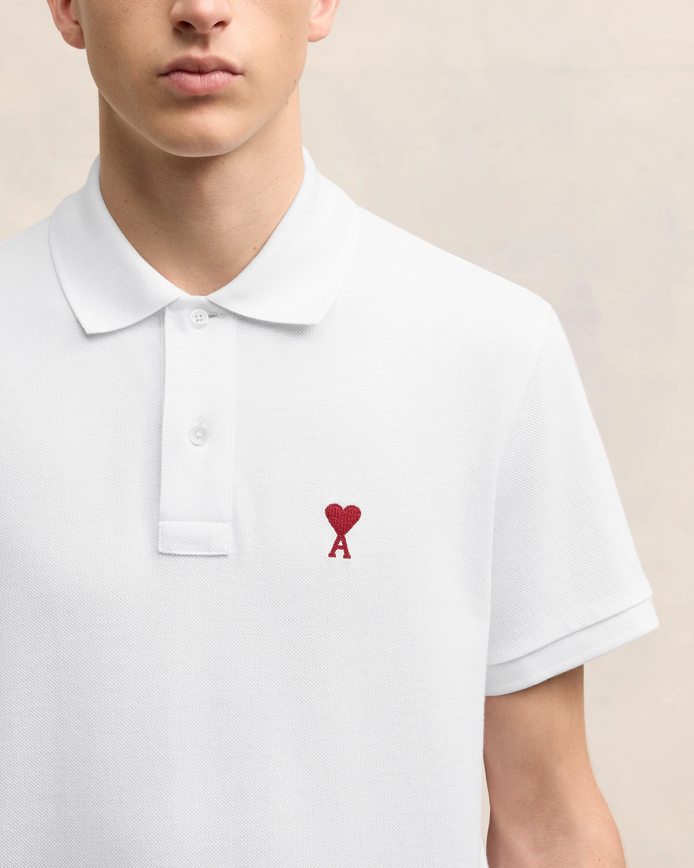 White Polo Shirt | Ami De Coeur | Ami Paris US - leoleo123123