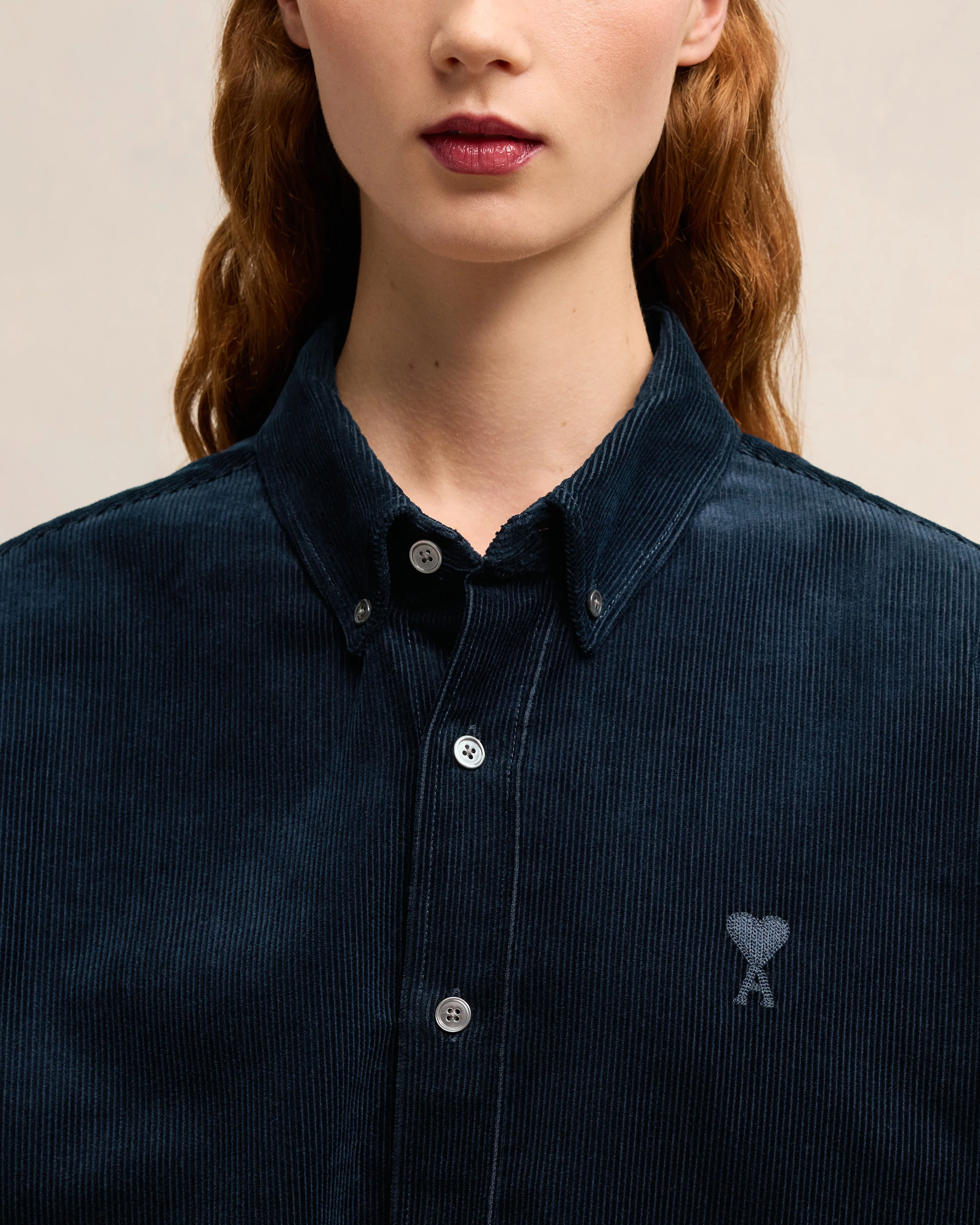 Navy Blue Classic Fit Shirt - leoleo123123