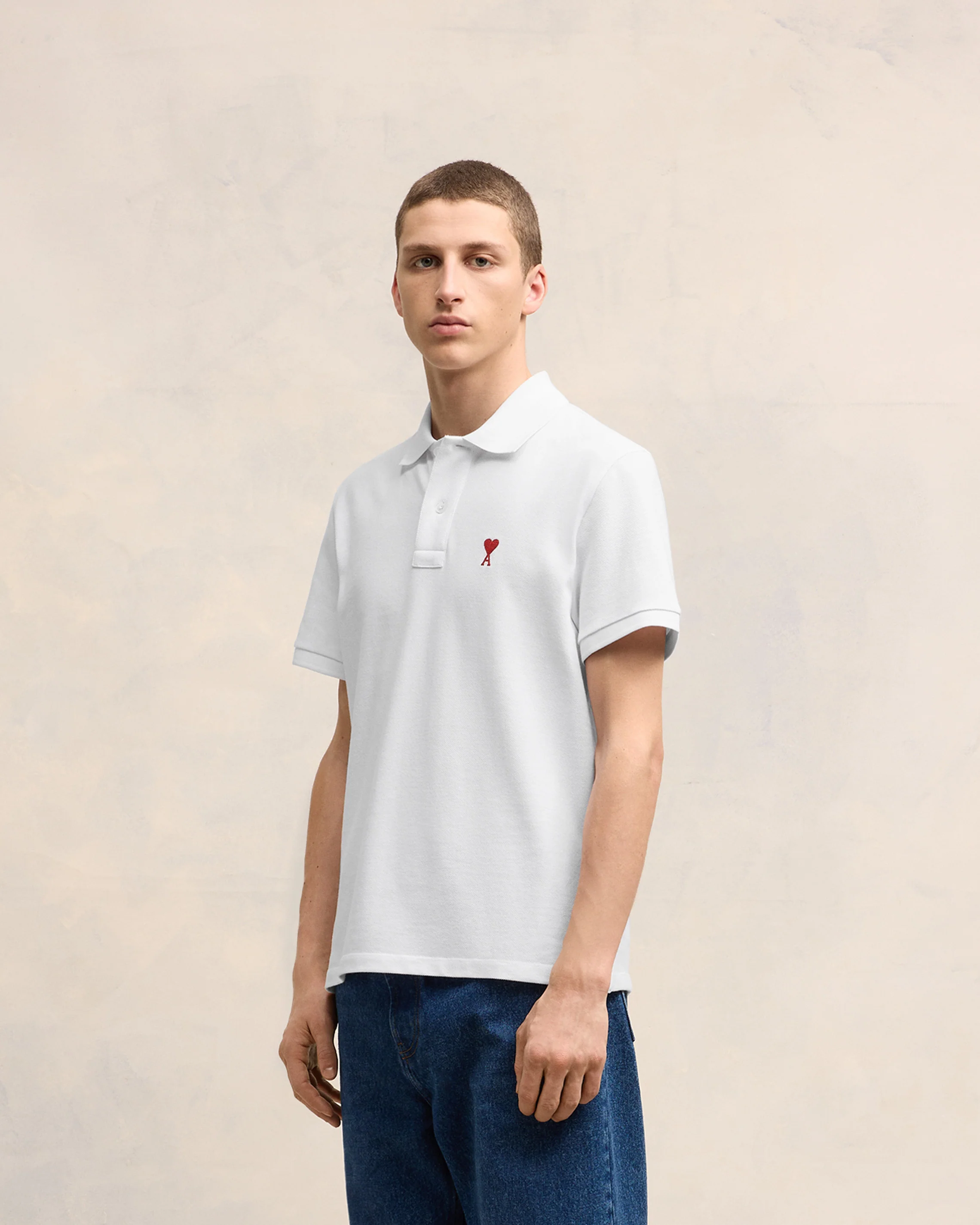 White Polo Shirt | Ami De Coeur | Ami Paris US - leoleo123123