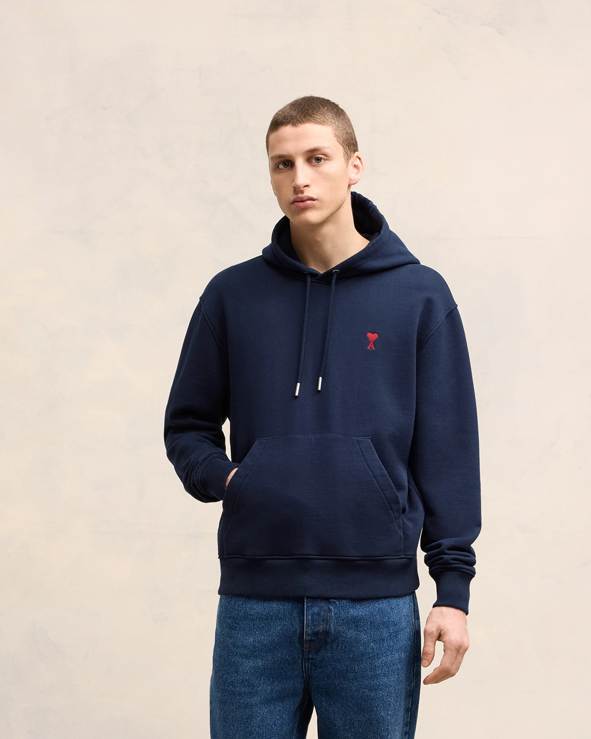 Night Blue Red Ami De Coeur Hoodie - leoleo123123