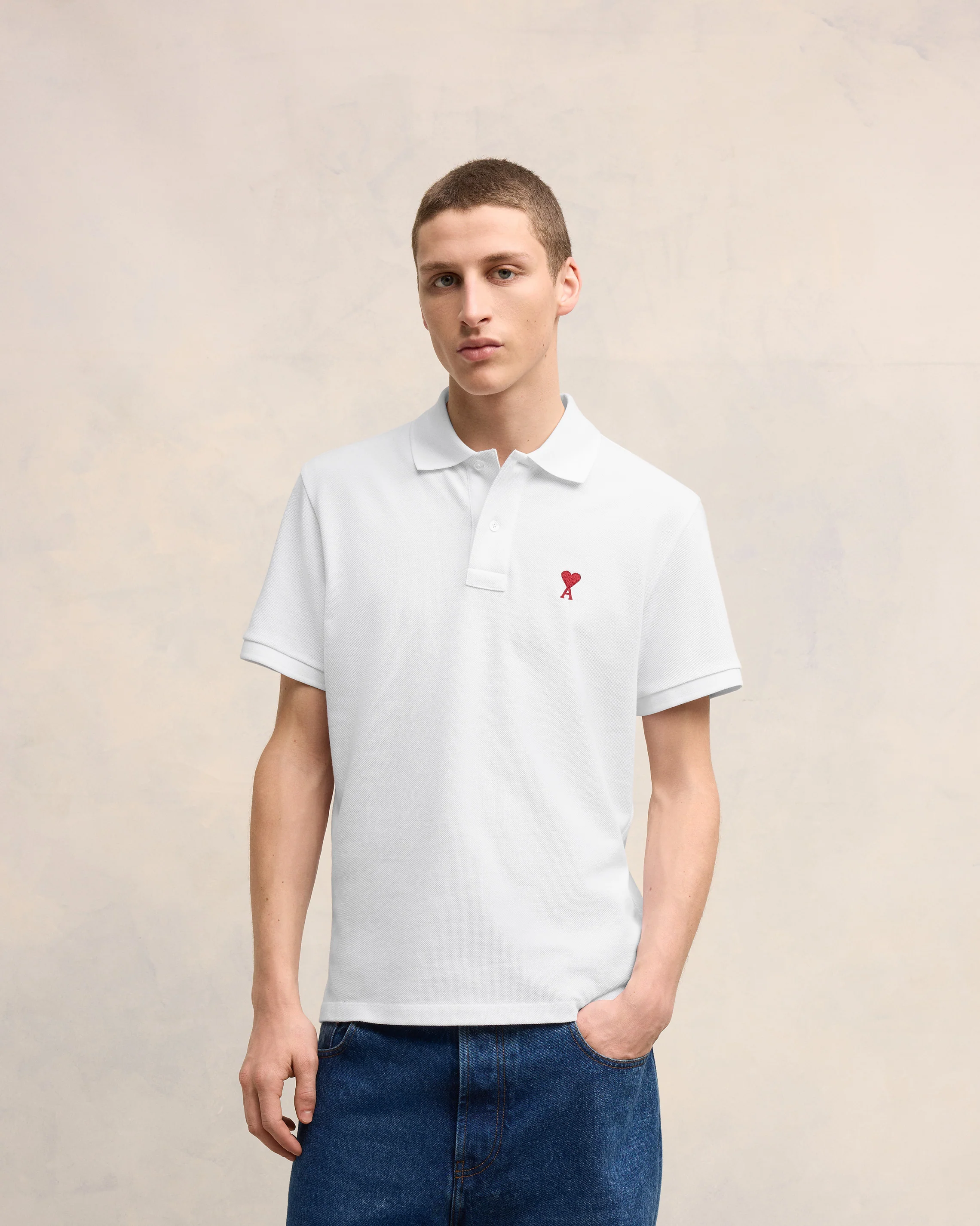 White Polo Shirt | Ami De Coeur | Ami Paris US - leoleo123123