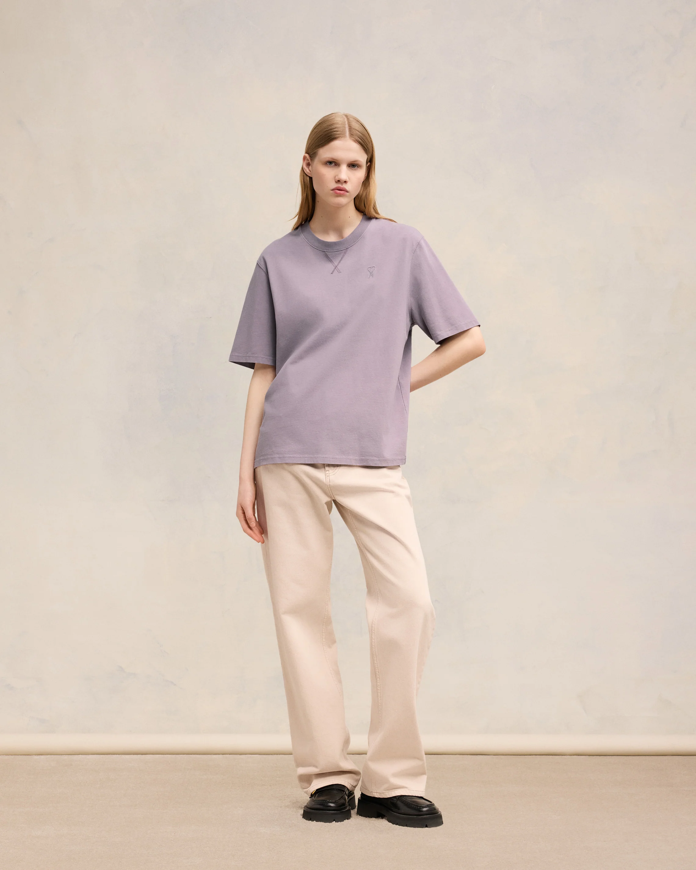 Lilac Ami De Coeur T-Shirt - leoleo123123