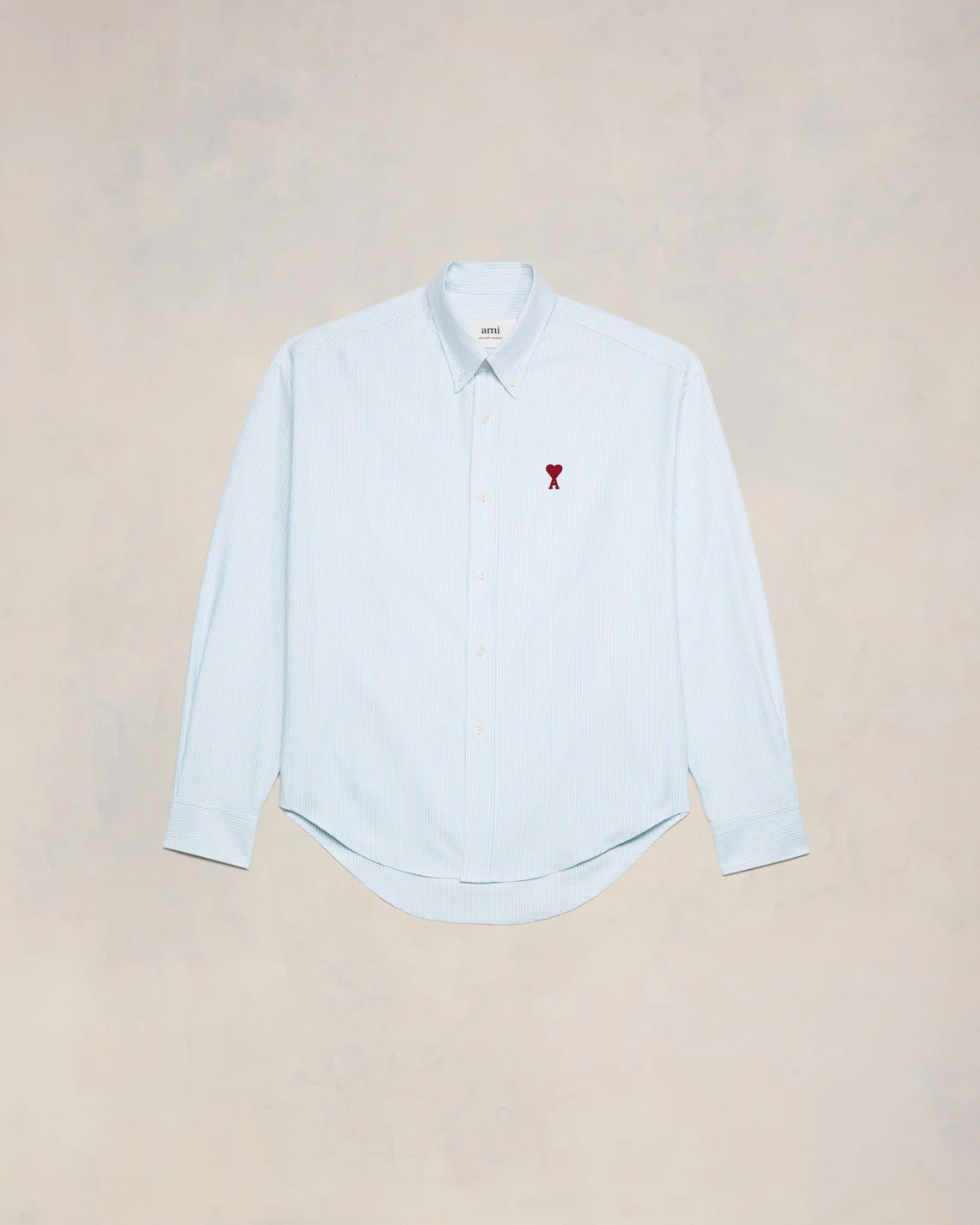 Chemise Boxy Fit Bleu Ciel/Blanc Natural - leoleo123123