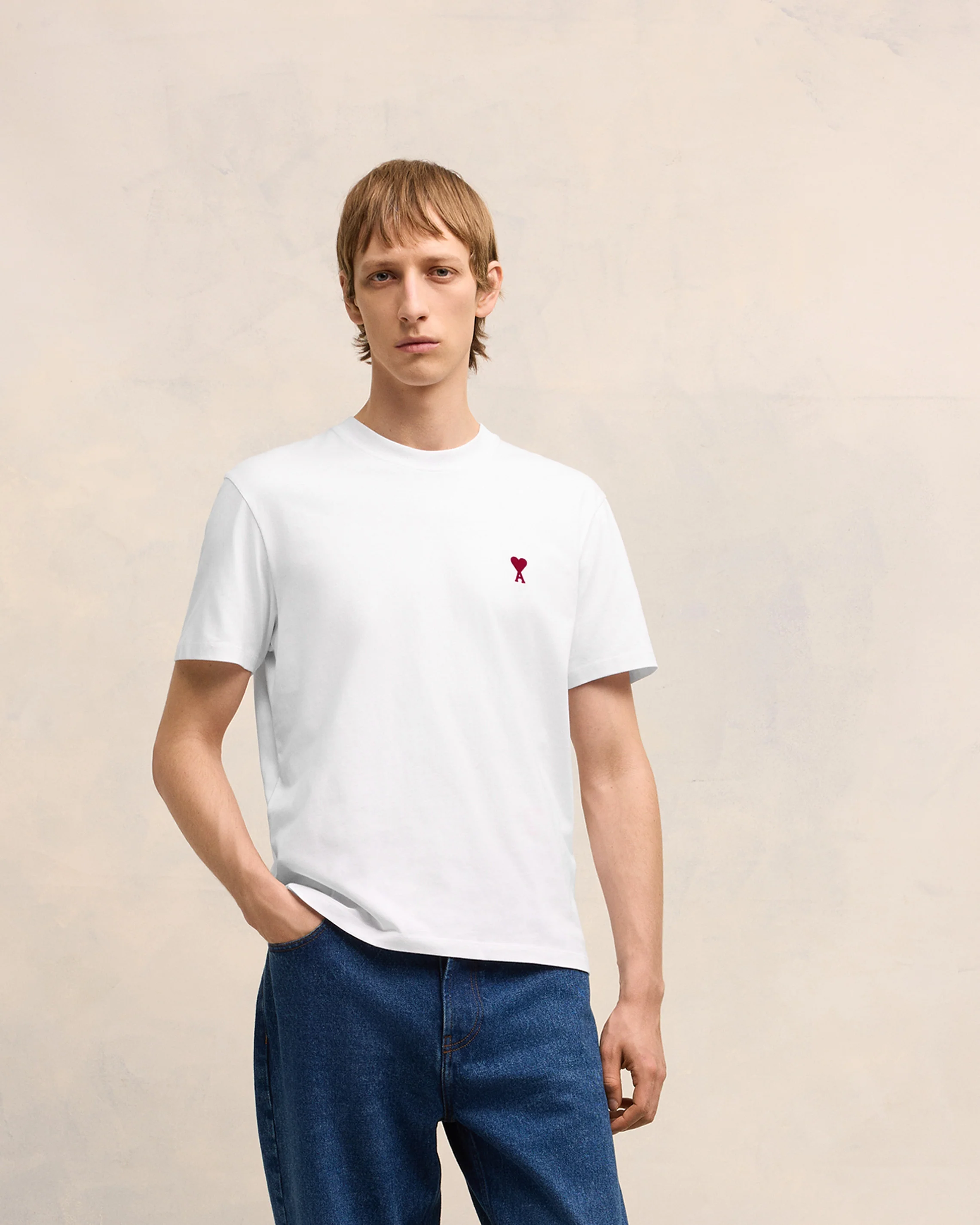 White Red Ami De Coeur T-Shirt - leoleo123123