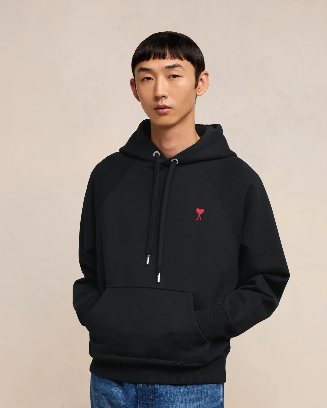 Black Fleece Hoodie | Ami De Coeur | Ami Paris US - leoleo123123