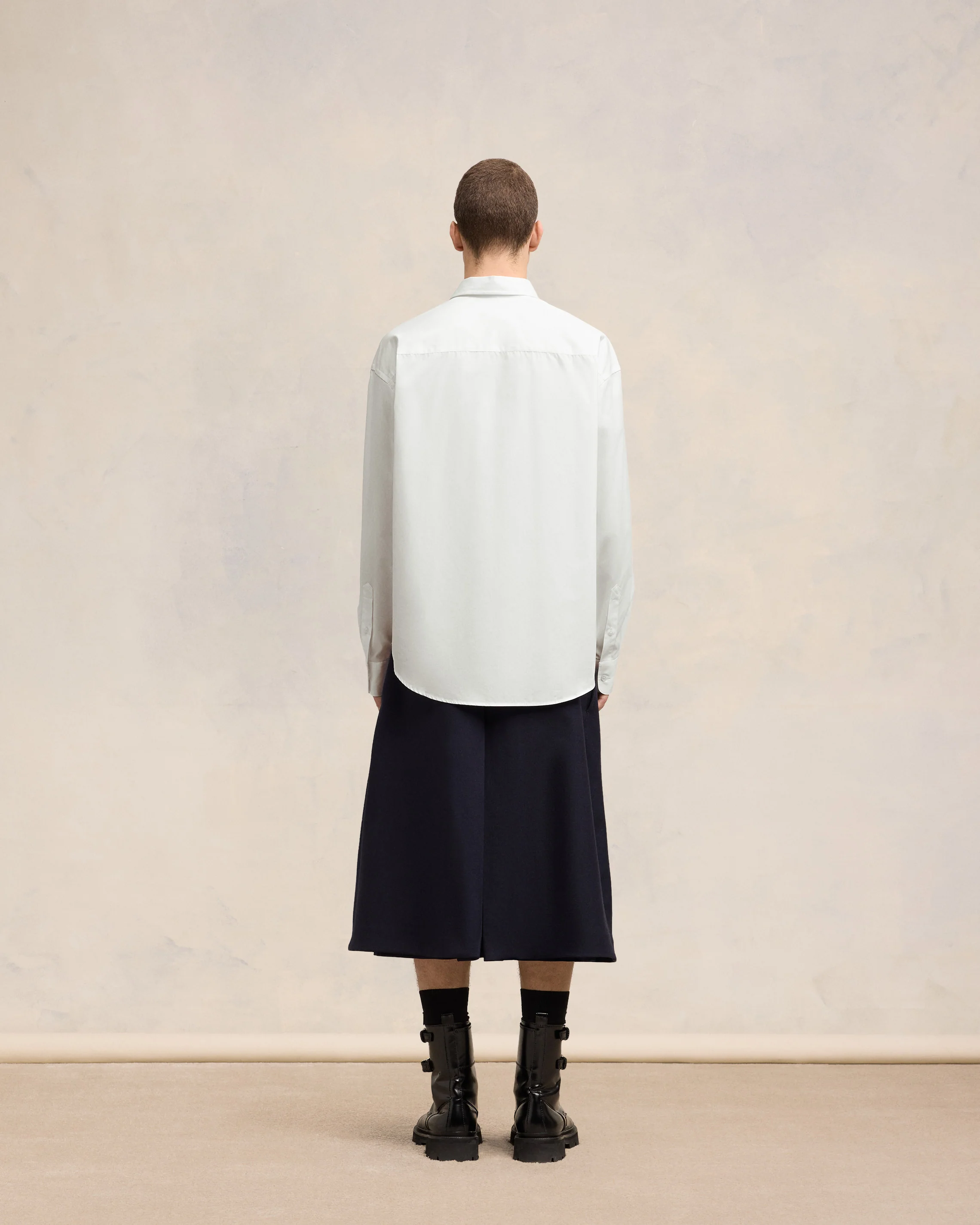 White Boxy Fit Shirt - leoleo123123