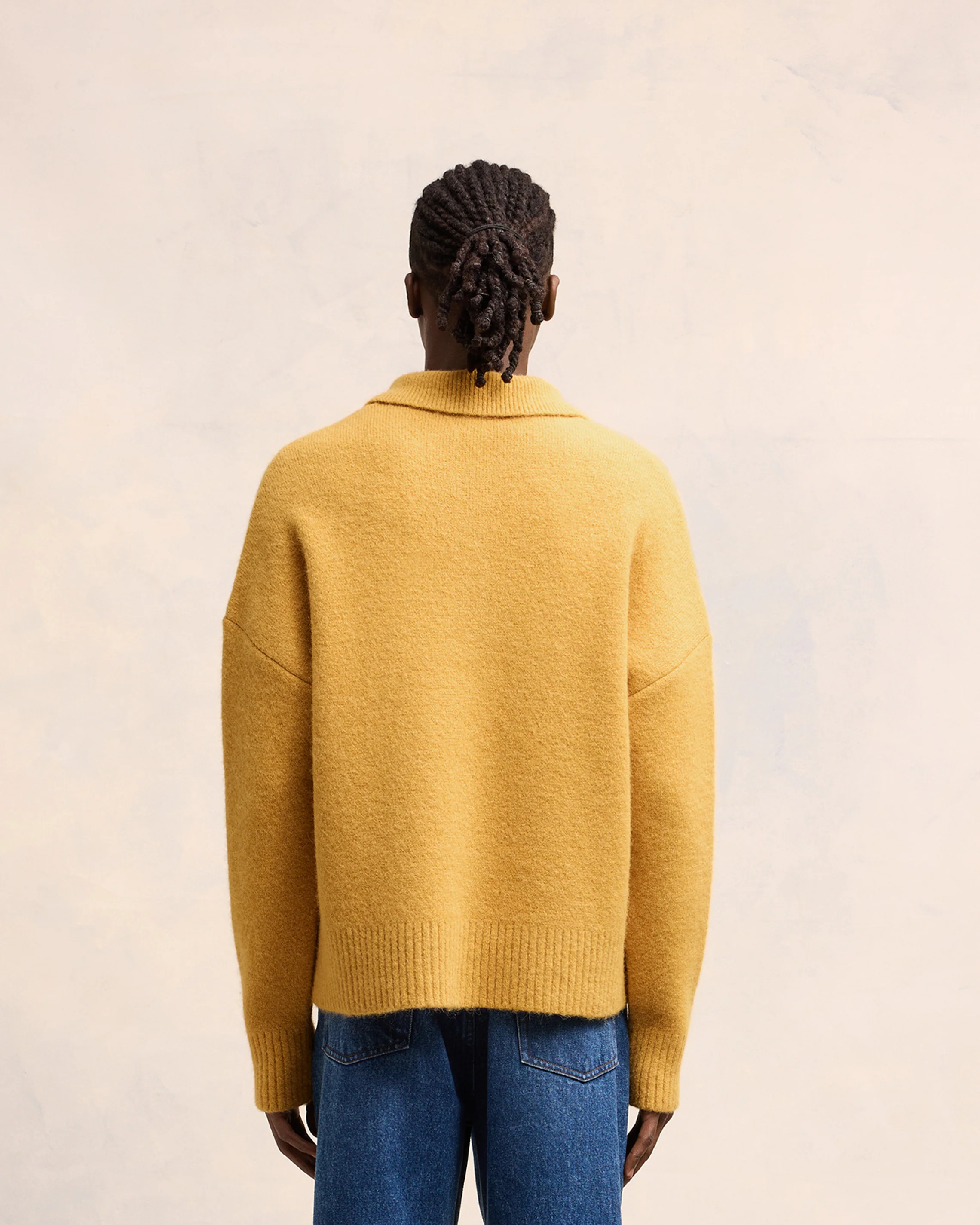 Mustard Off-White Ami De Coeur Polo - leoleo123123