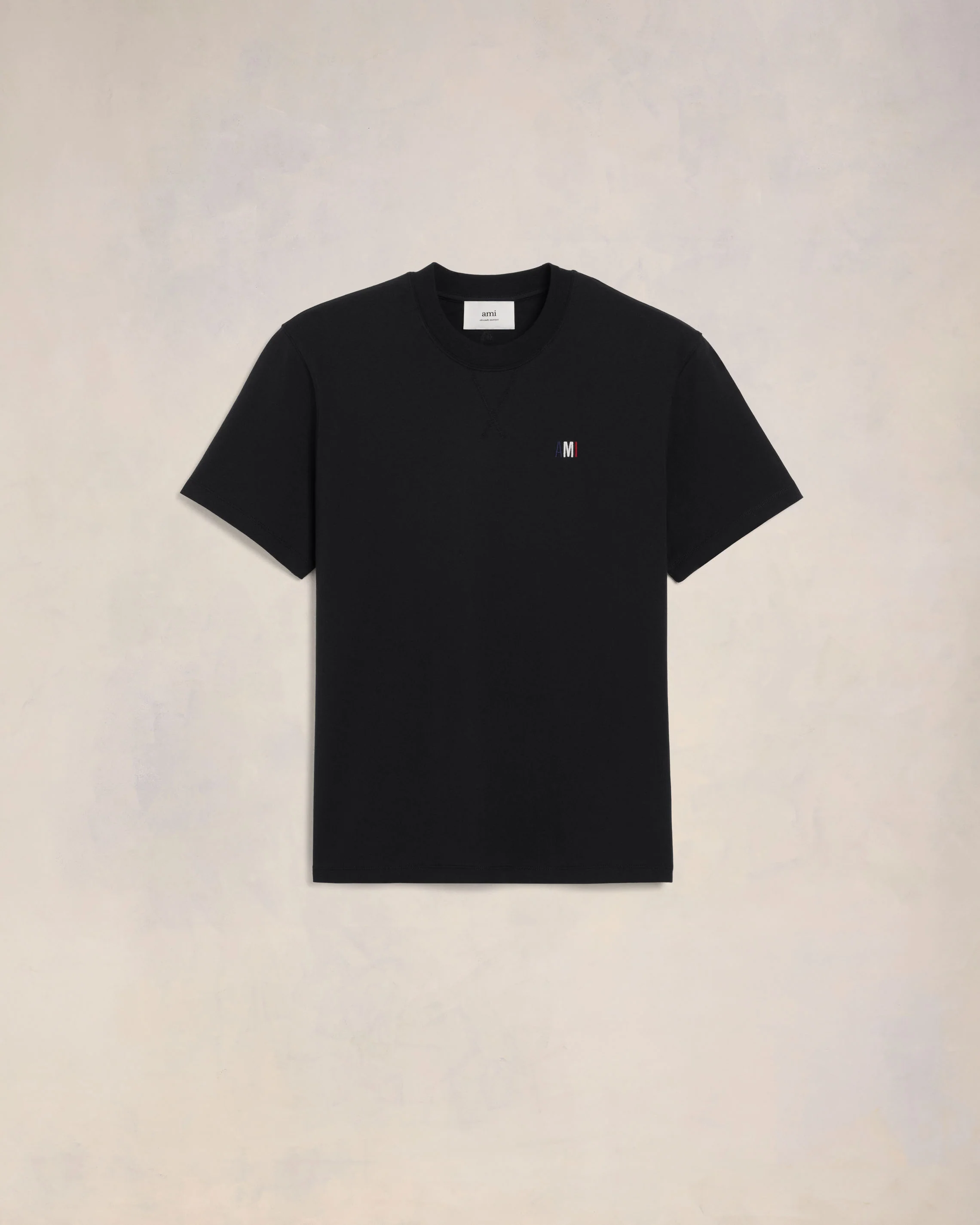T-shirt Bleu Blanc Rouge Coupe Classique Noir - leoleo123123