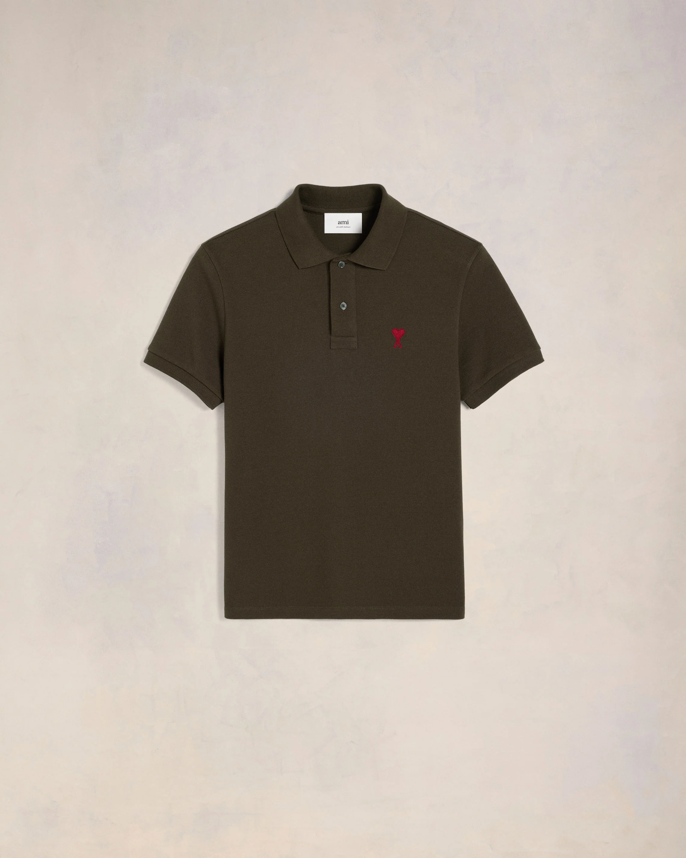 Dark Coffee Ami De Coeur Polo Shirt - leoleo123123