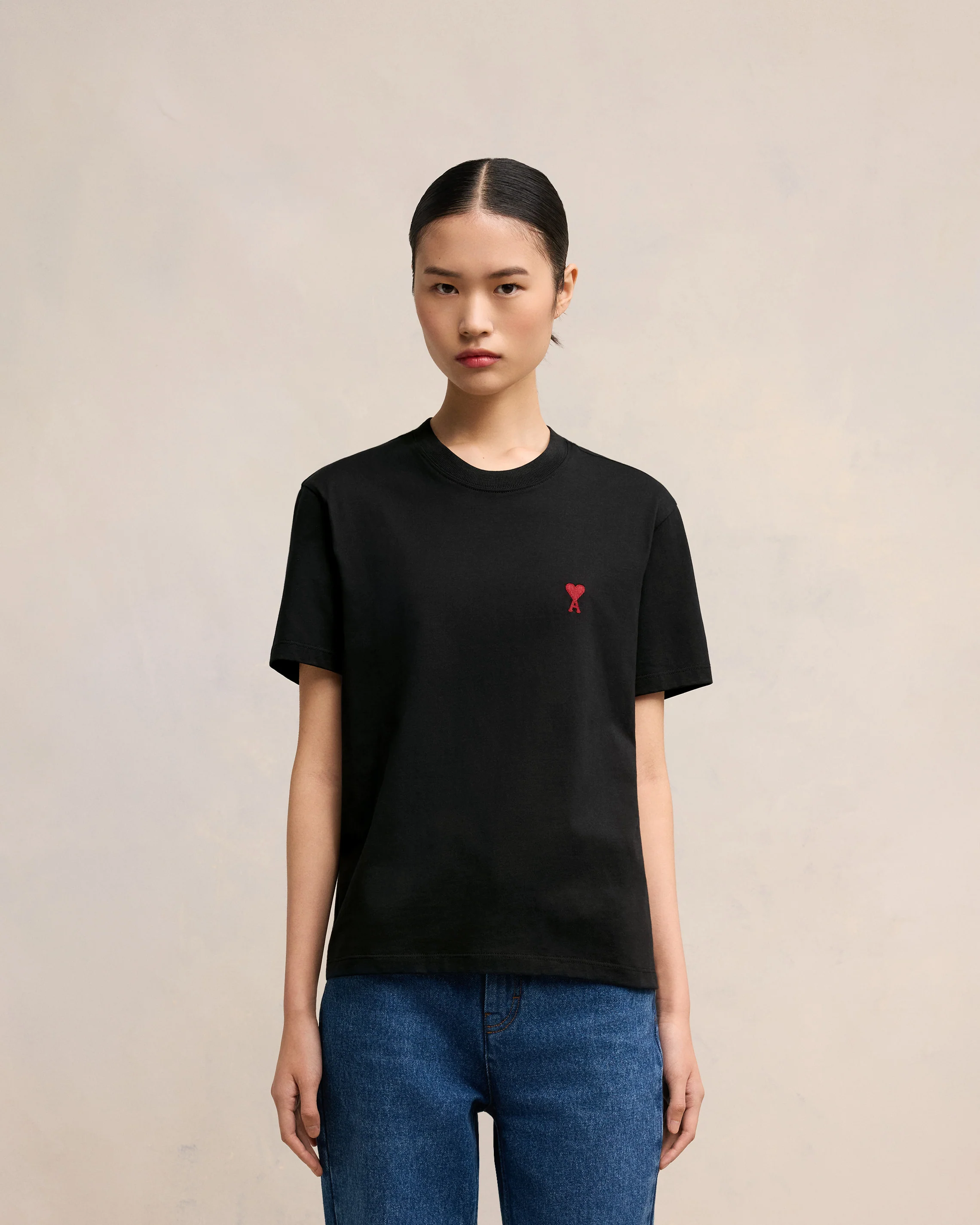Black Red Ami De Coeur T-Shirt - leoleo123123