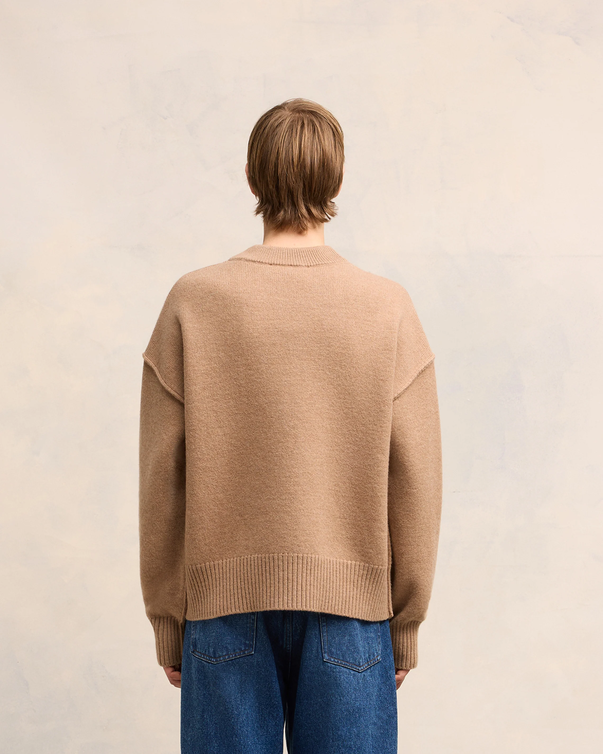 Cardigan Ami De Coeur Rouge Camel/Rouge - leoleo123123