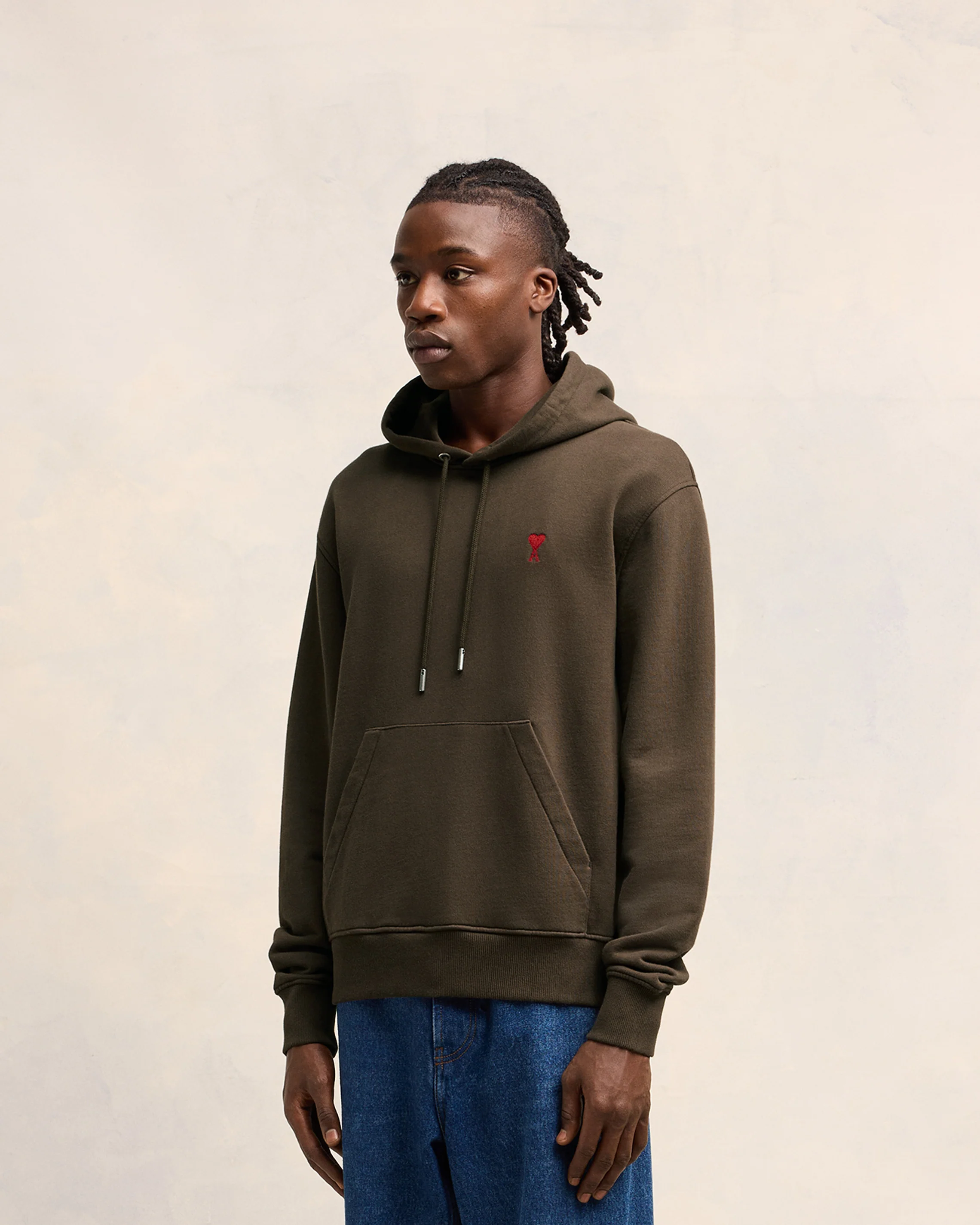 Dark Coffee Red Ami De Coeur Hoodie - leoleo123123