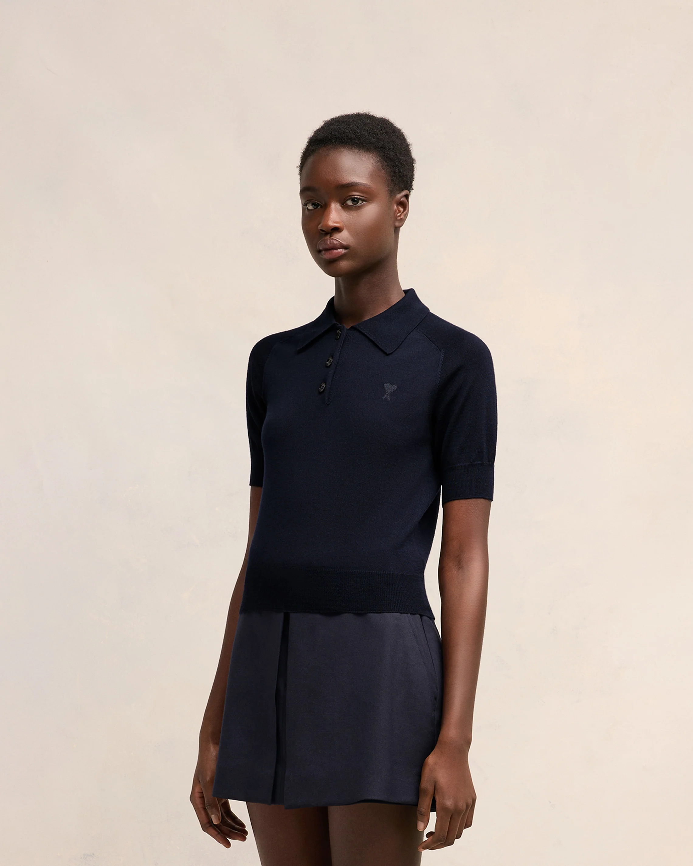 Night Blue Tonal Ami De Coeur Polo - leoleo123123