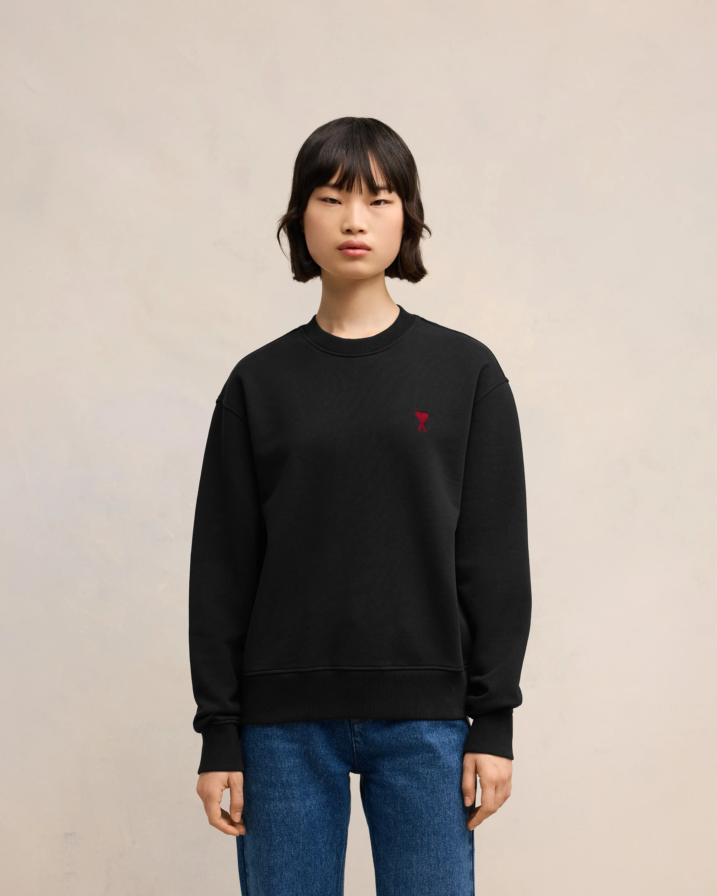 Black Red Ami De Coeur Sweatshirt - leoleo123123
