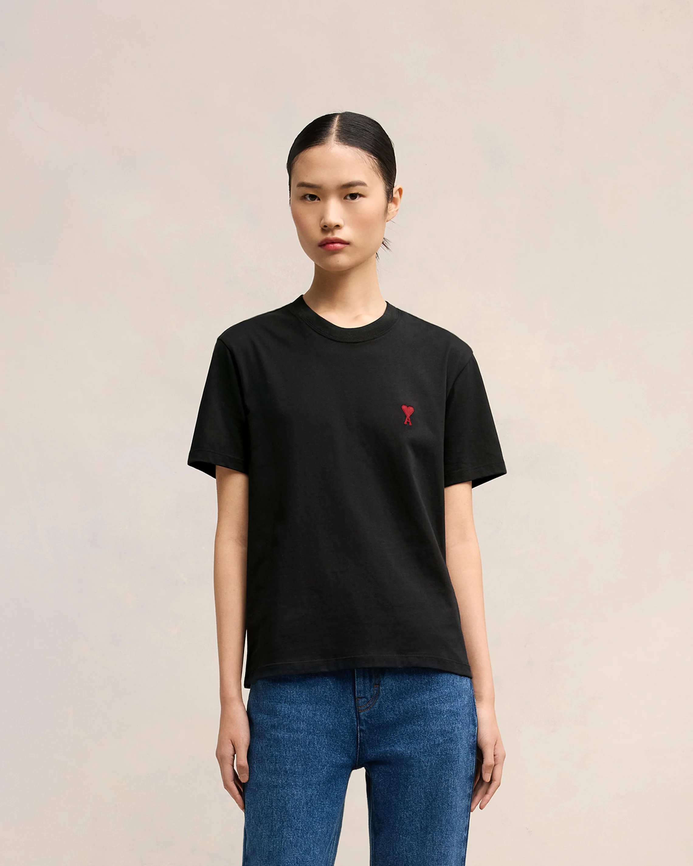 Black Red Ami De Coeur T-Shirt - leoleo123123