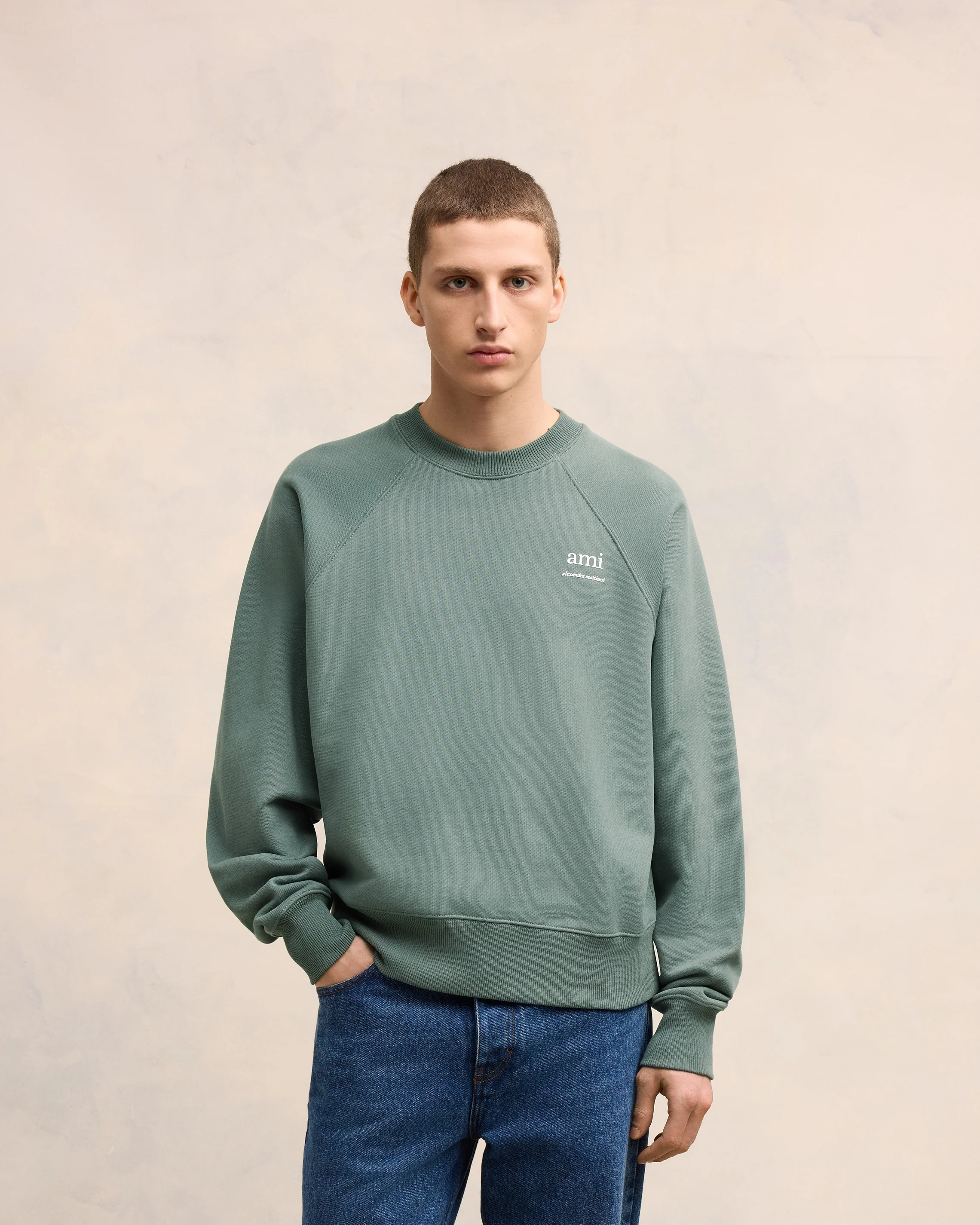 Antique Clay Ami Alexandre Mattiussi Sweatshirt - leoleo123123