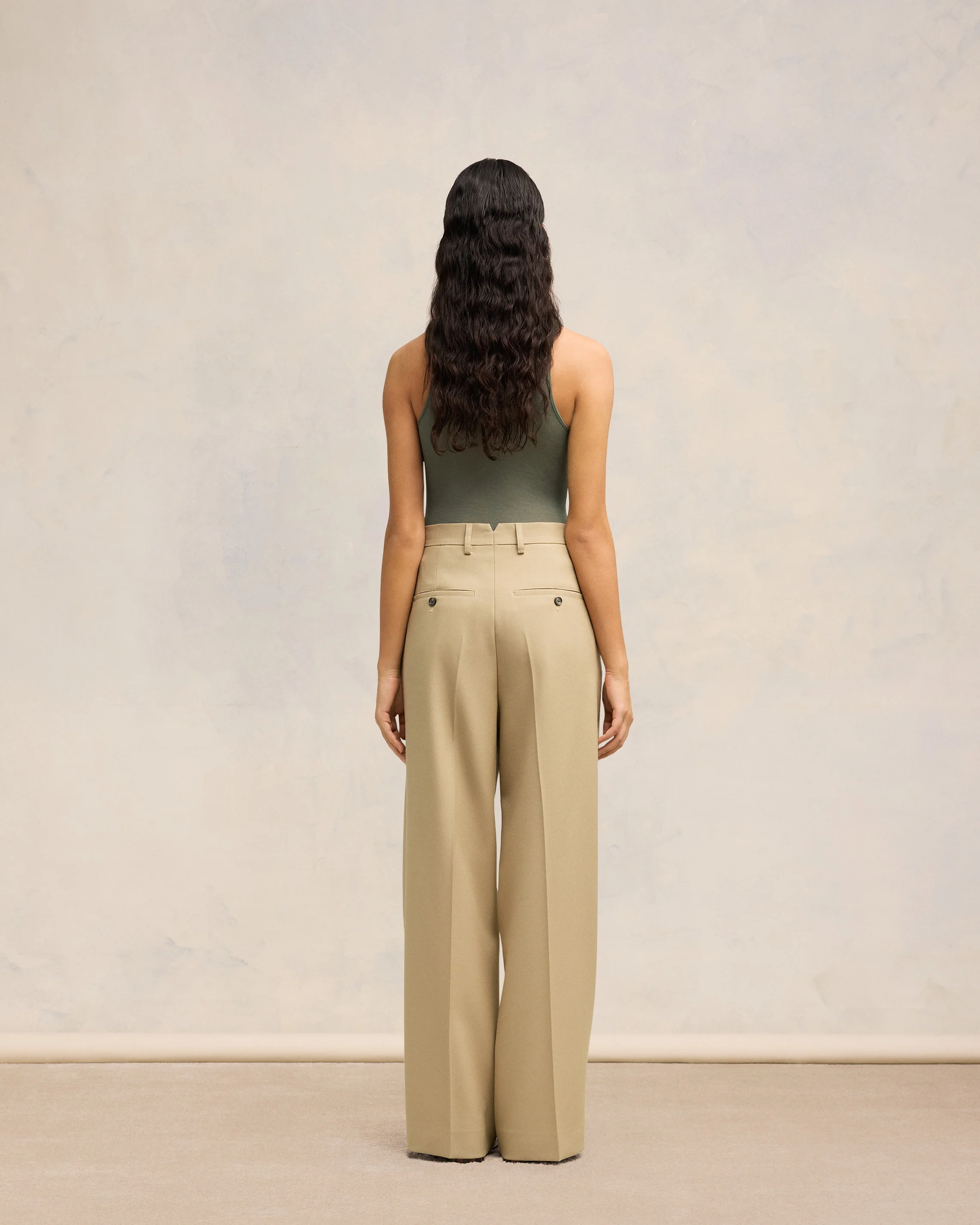 Sand Large Fit Trousers - leoleo123123