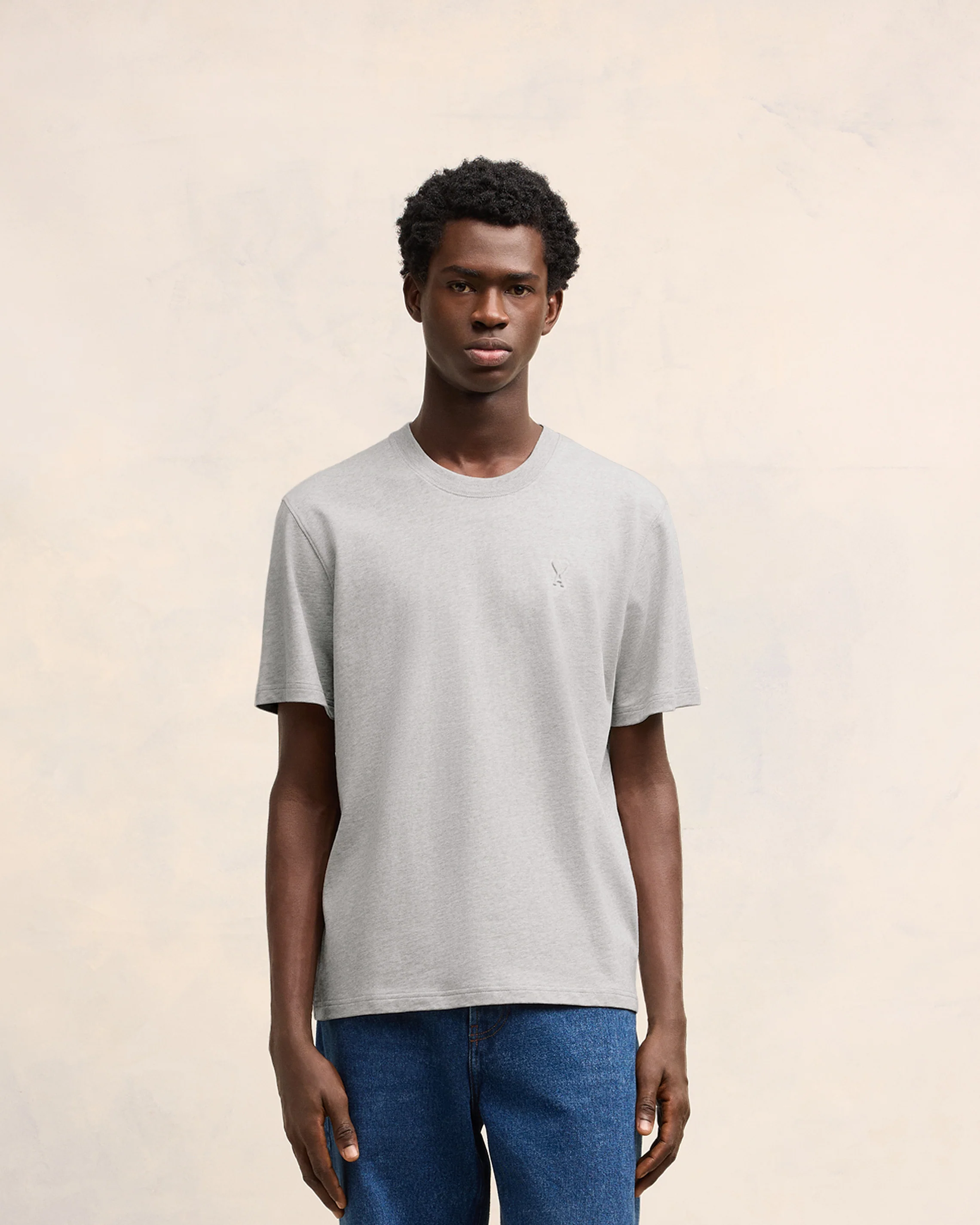 Heather Ash Grey Ami De Coeur T-Shirt - leoleo123123