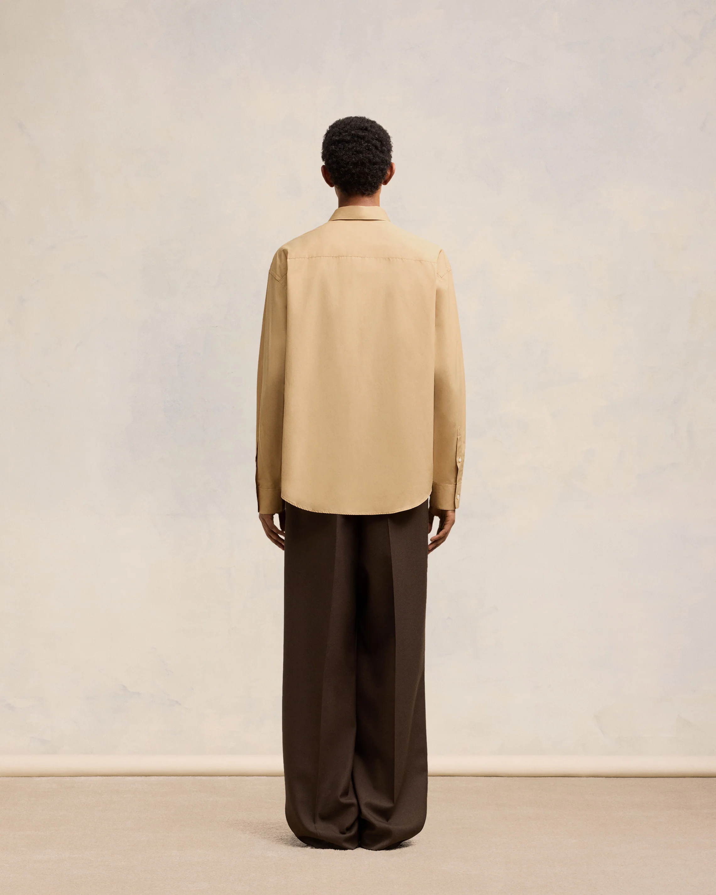 Sand Boxy Fit Shirt - leoleo123123