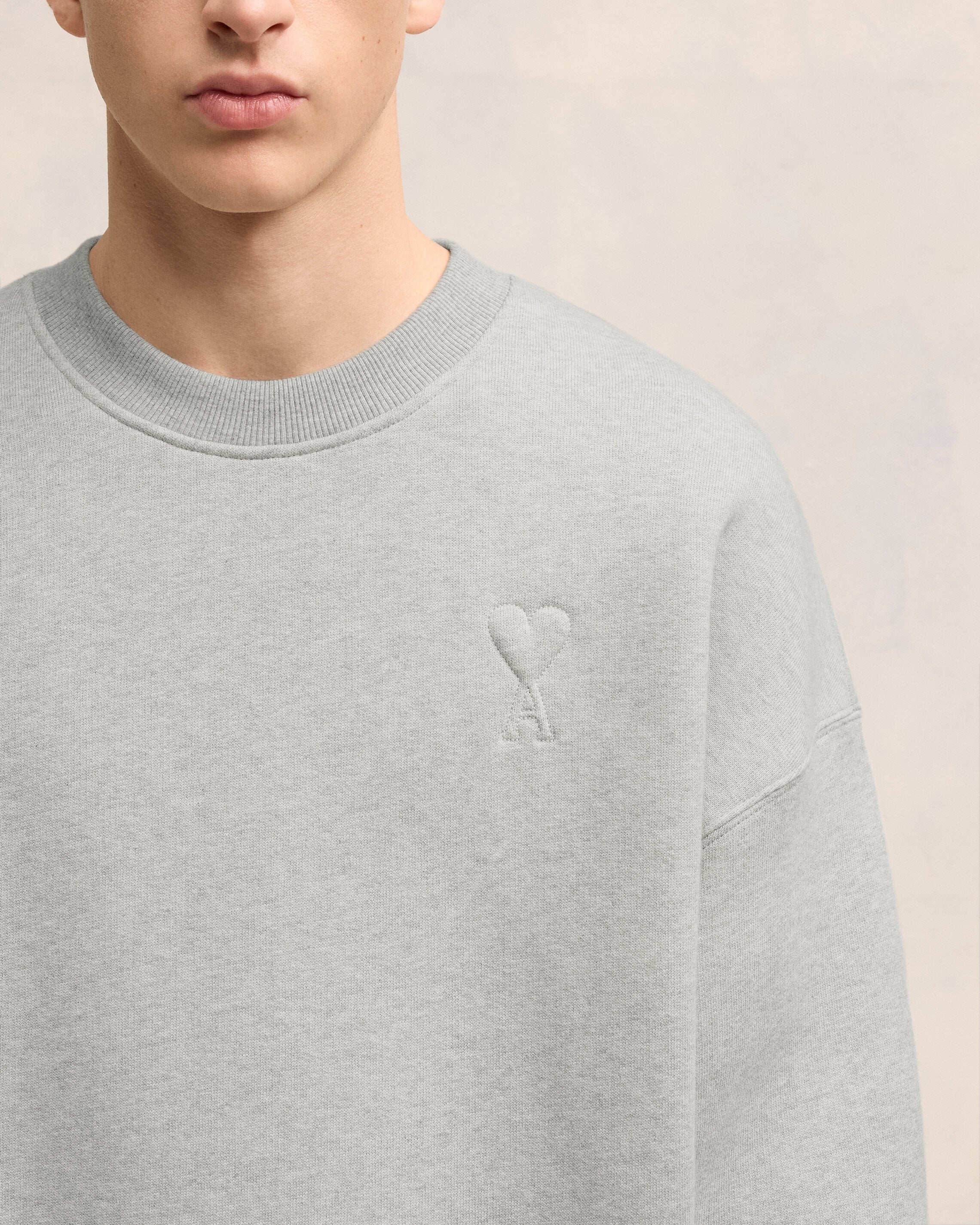Heather Ash Grey Ami De Coeur Sweatshirt - leoleo123123