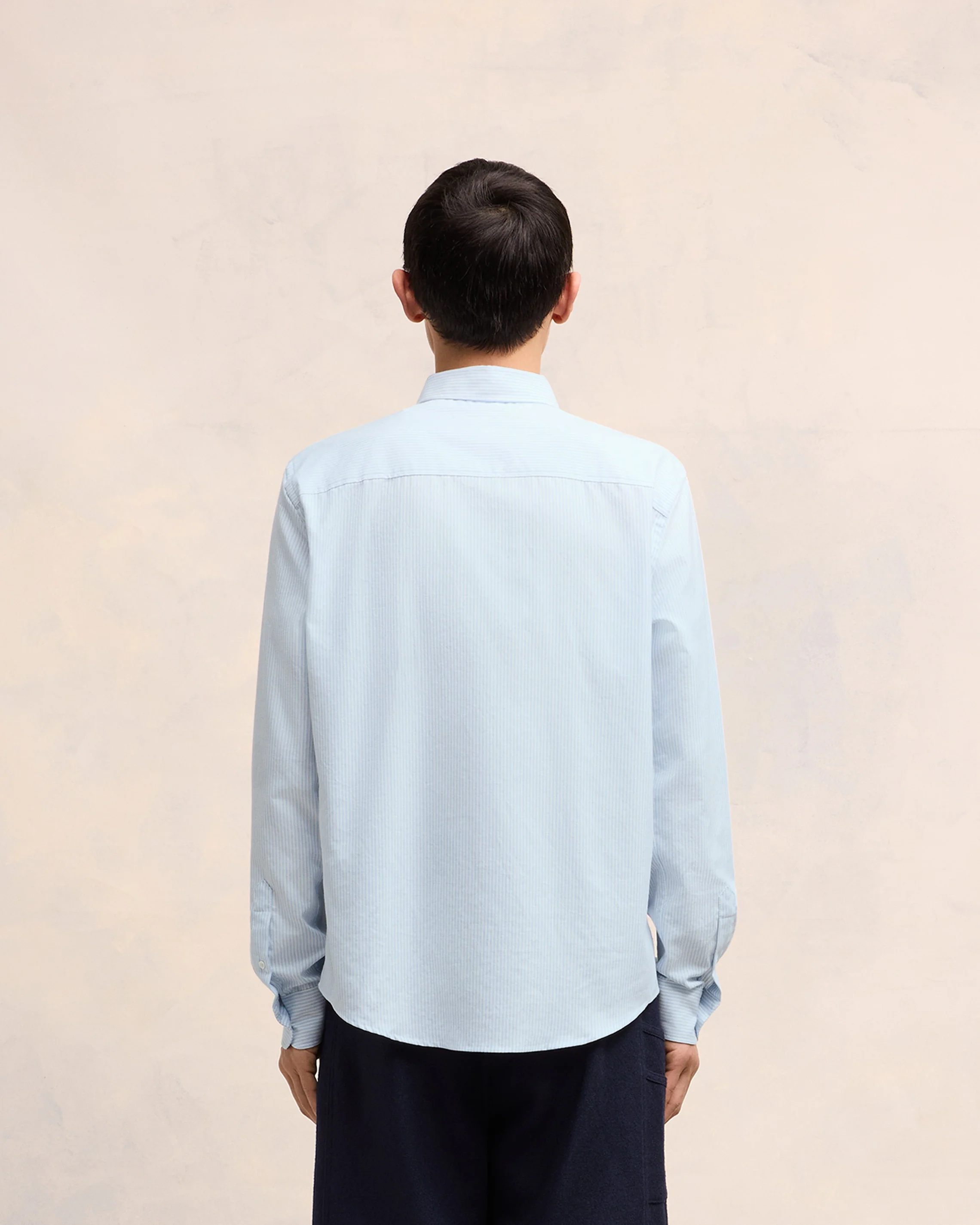 Sky Blue/Natural White Button-Down Ami De Coeur Shirt - leoleo123123