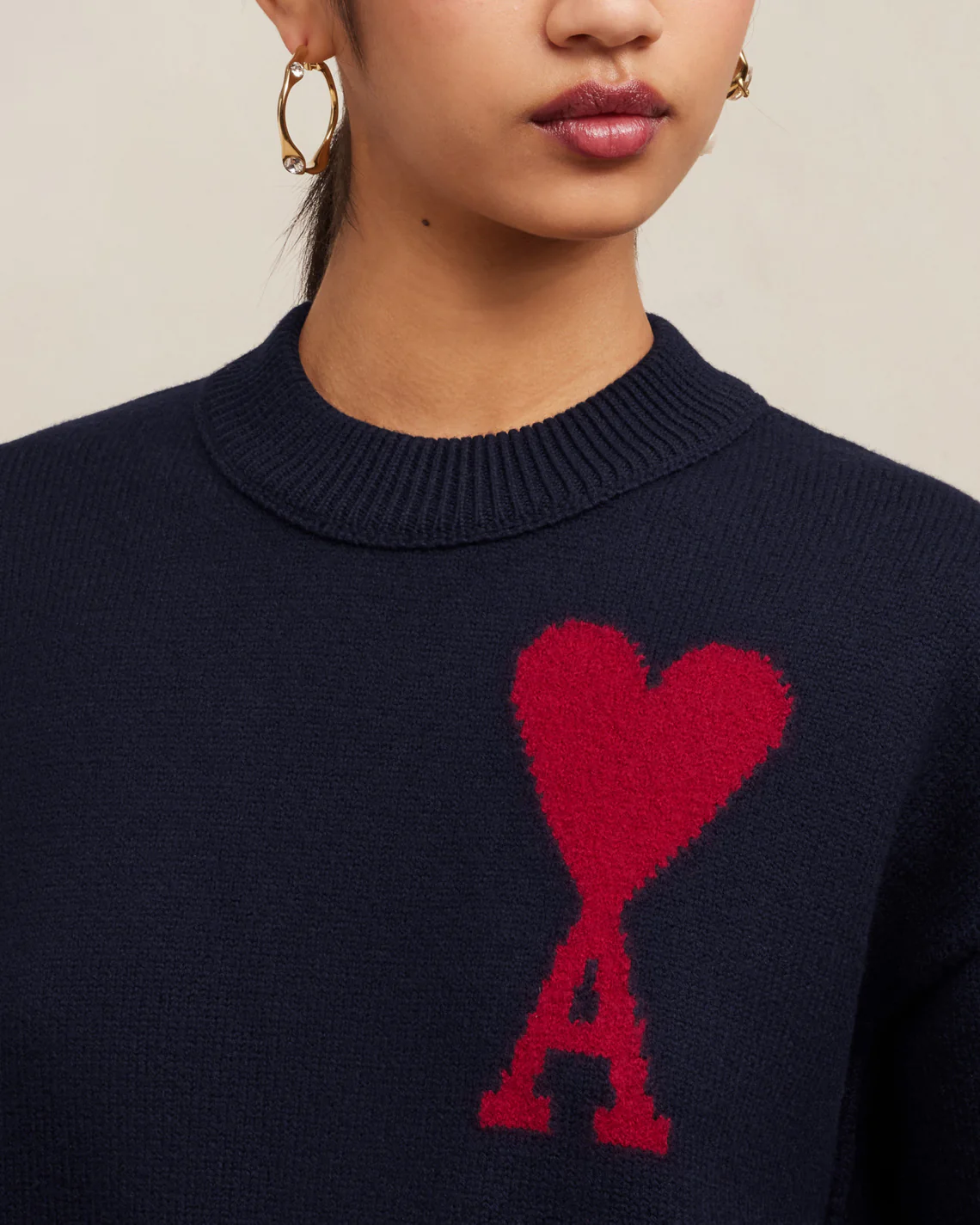 Pull Ami De Coeur Rouge Bleu Nuit/Rouge - leoleo123123