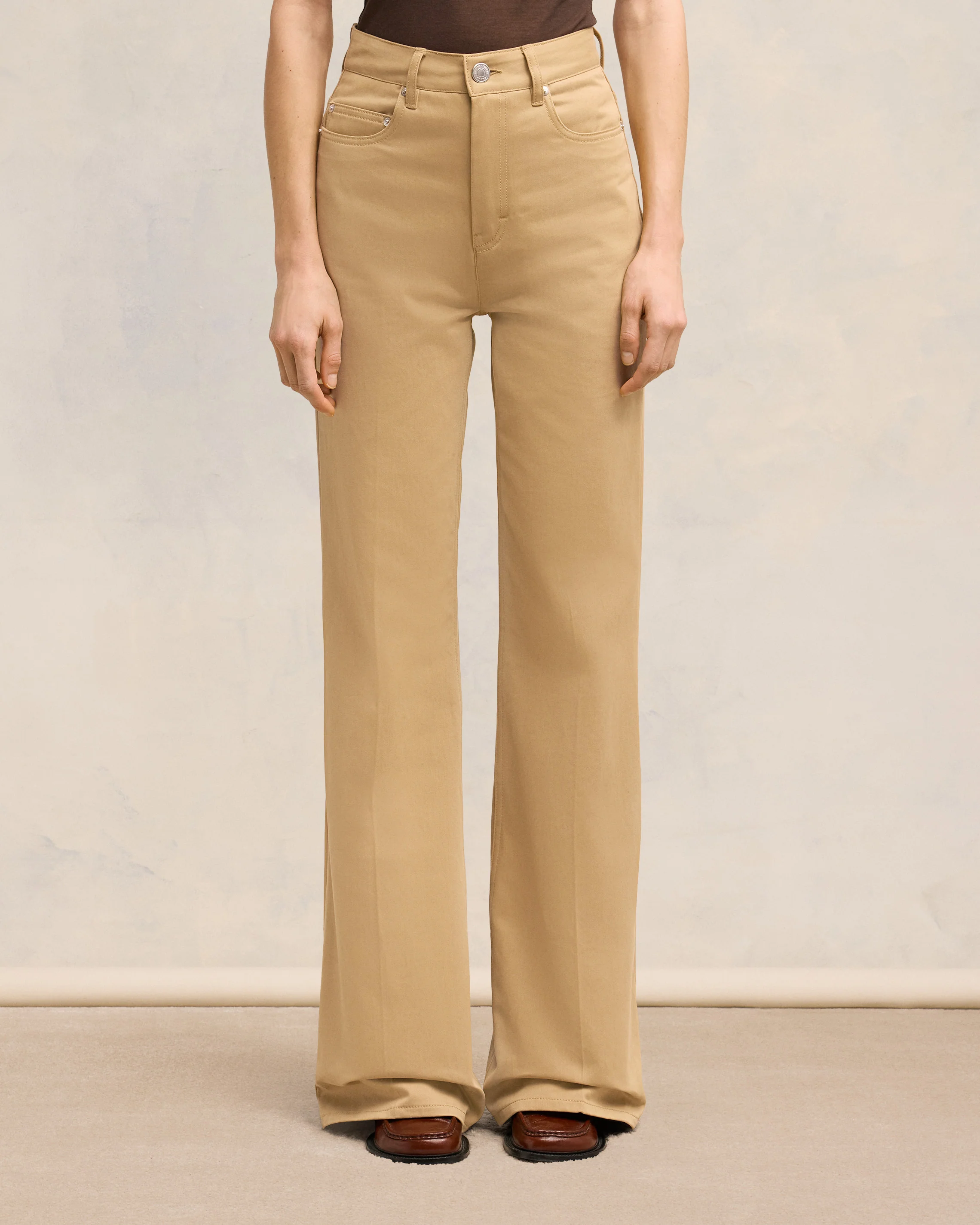 Sand Flare Fit Trousers - leoleo123123