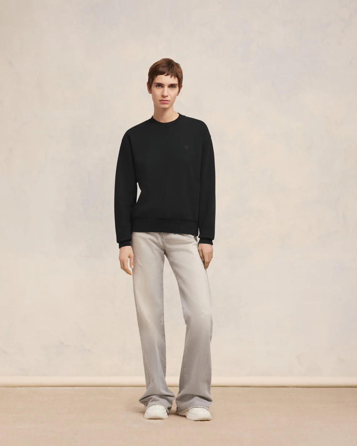 Black Jumper | Ami De Coeur | Ami Paris US - leoleo123123