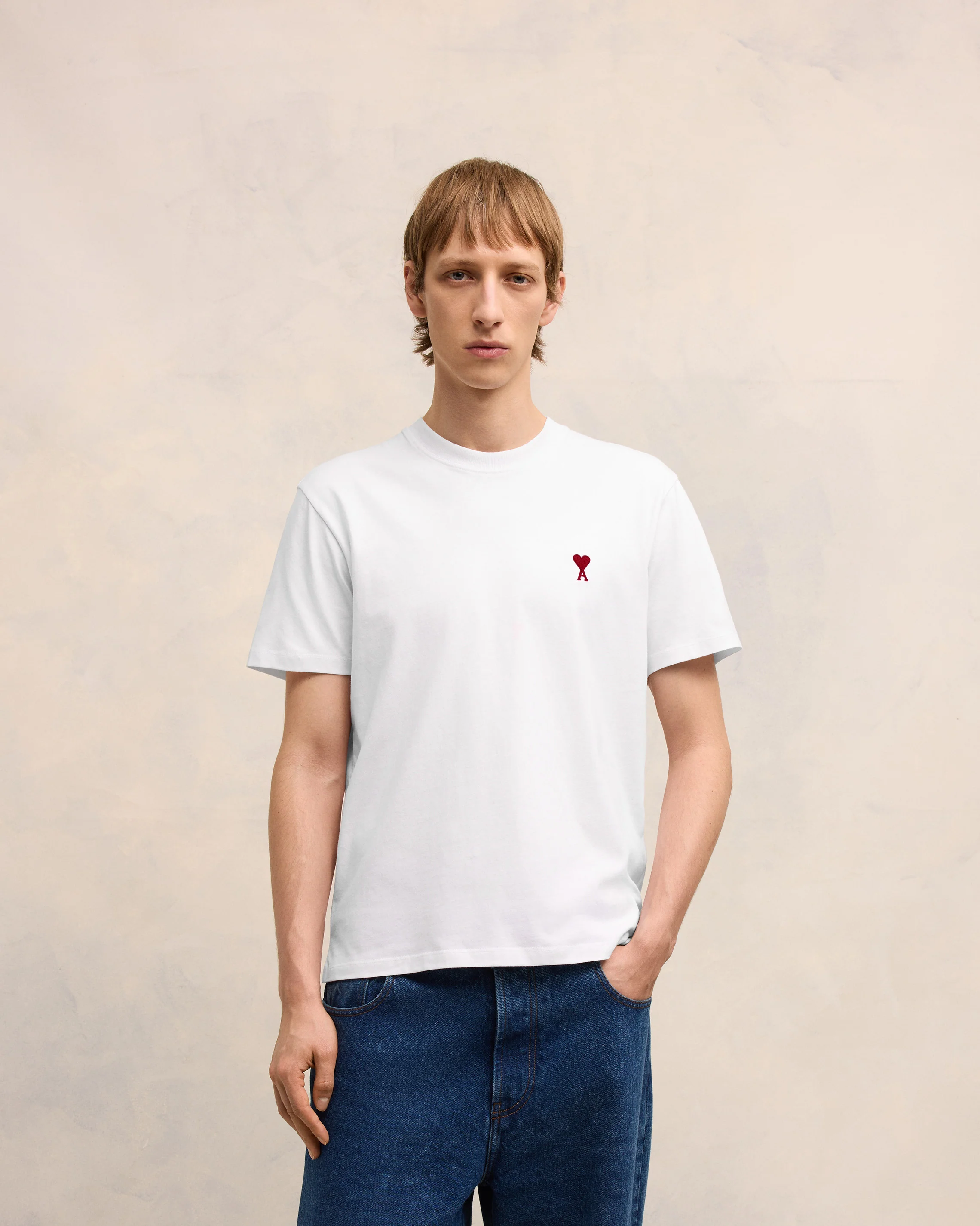 White Red Ami De Coeur T-Shirt - leoleo123123