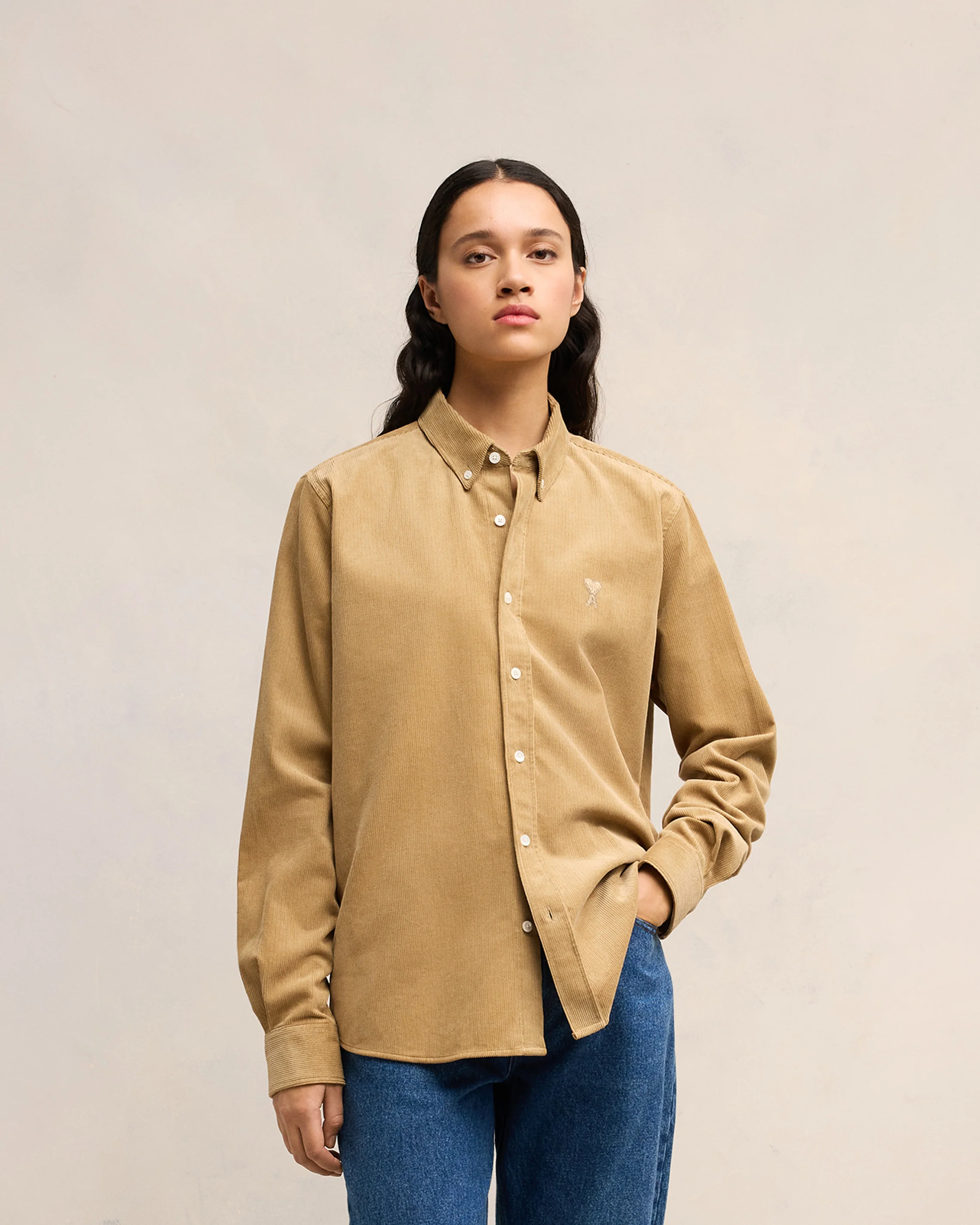 Sand Classic Fit Shirt - leoleo123123