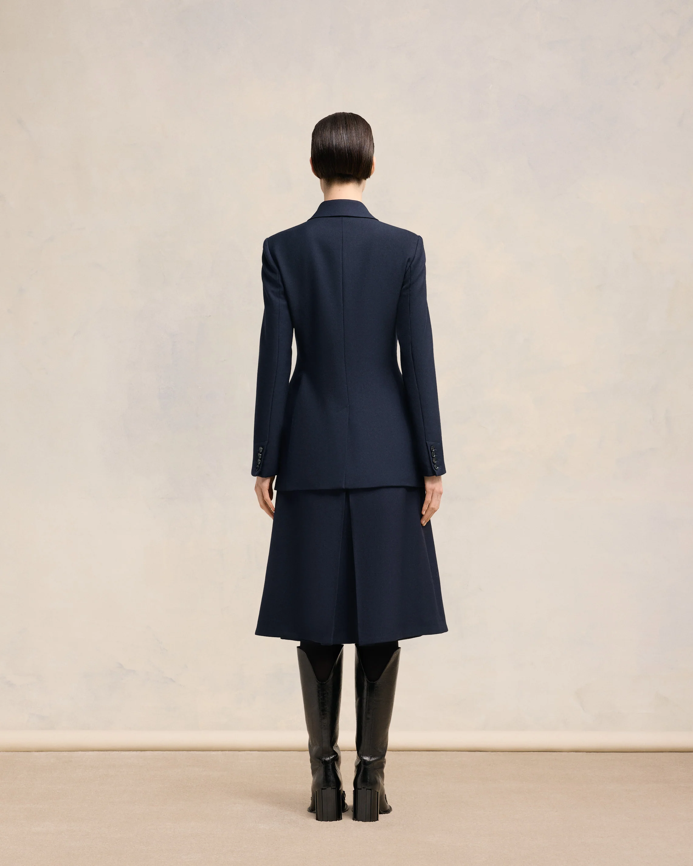 Navy Blue Double Breasted Jacket - leoleo123123