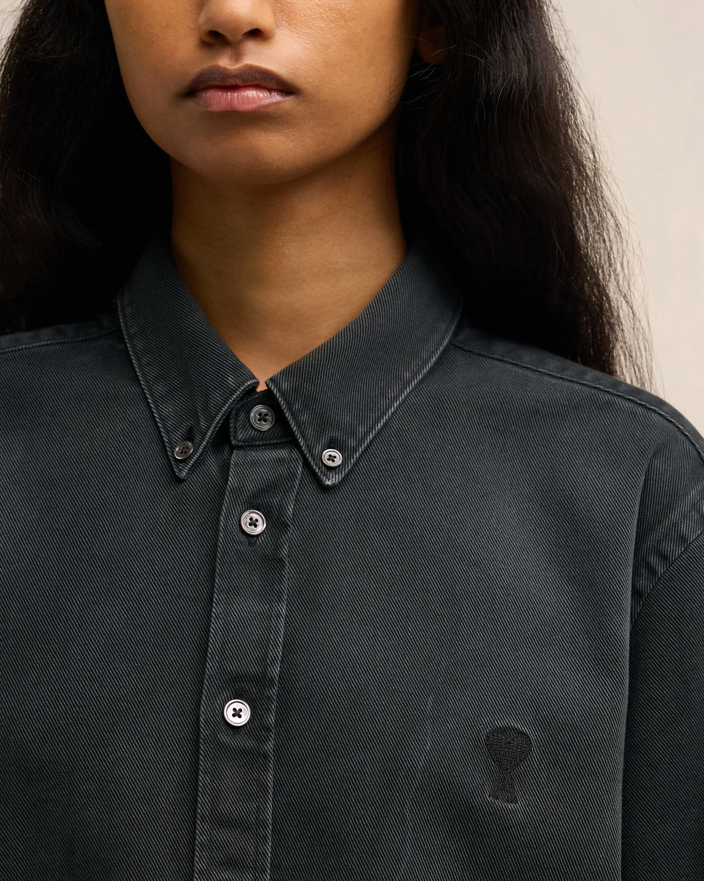 Cotton Twill Shirt | Ami De Coeur | Ami Paris US - leoleo123123
