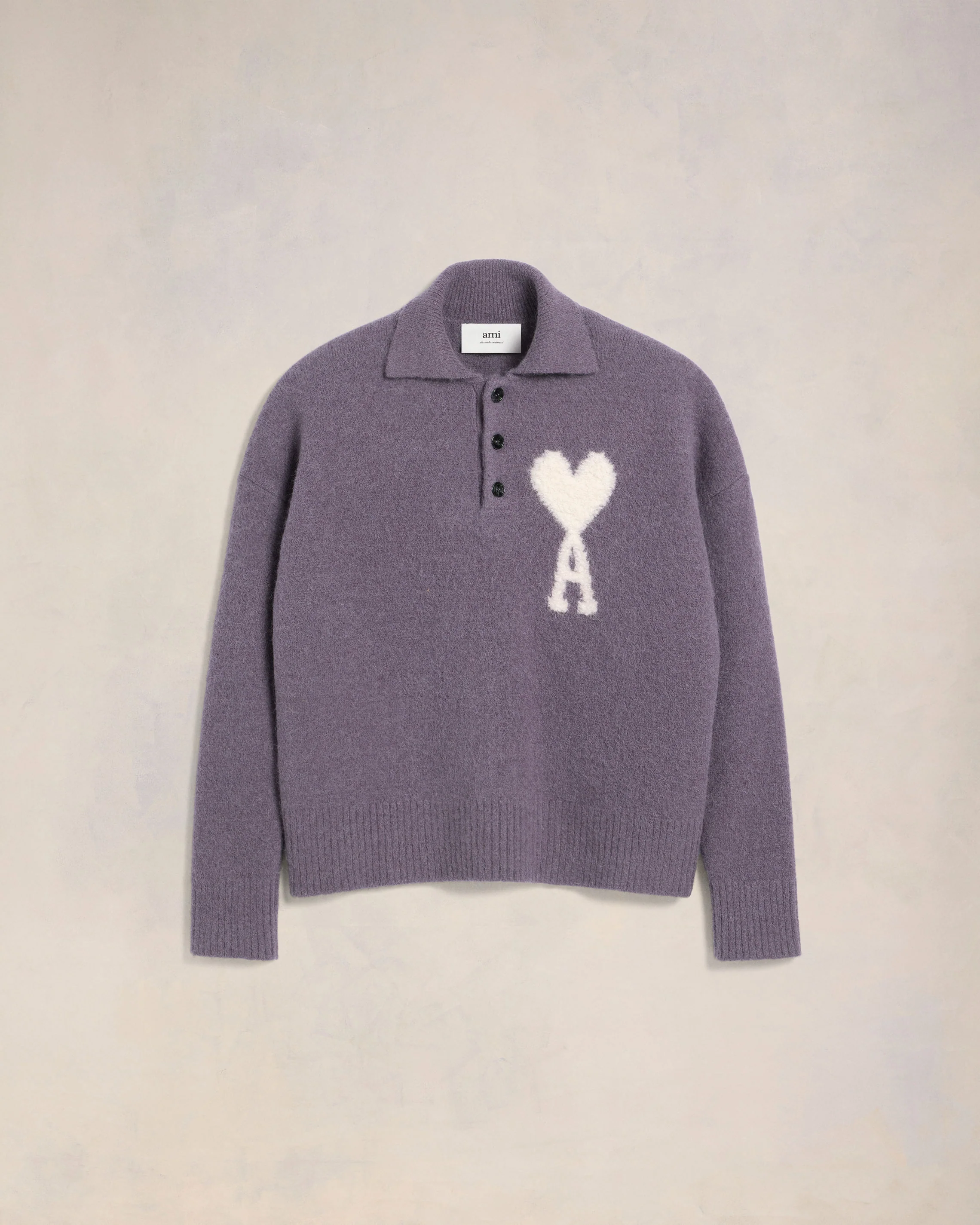 Lilac Off-White Ami De Coeur Polo - leoleo123123