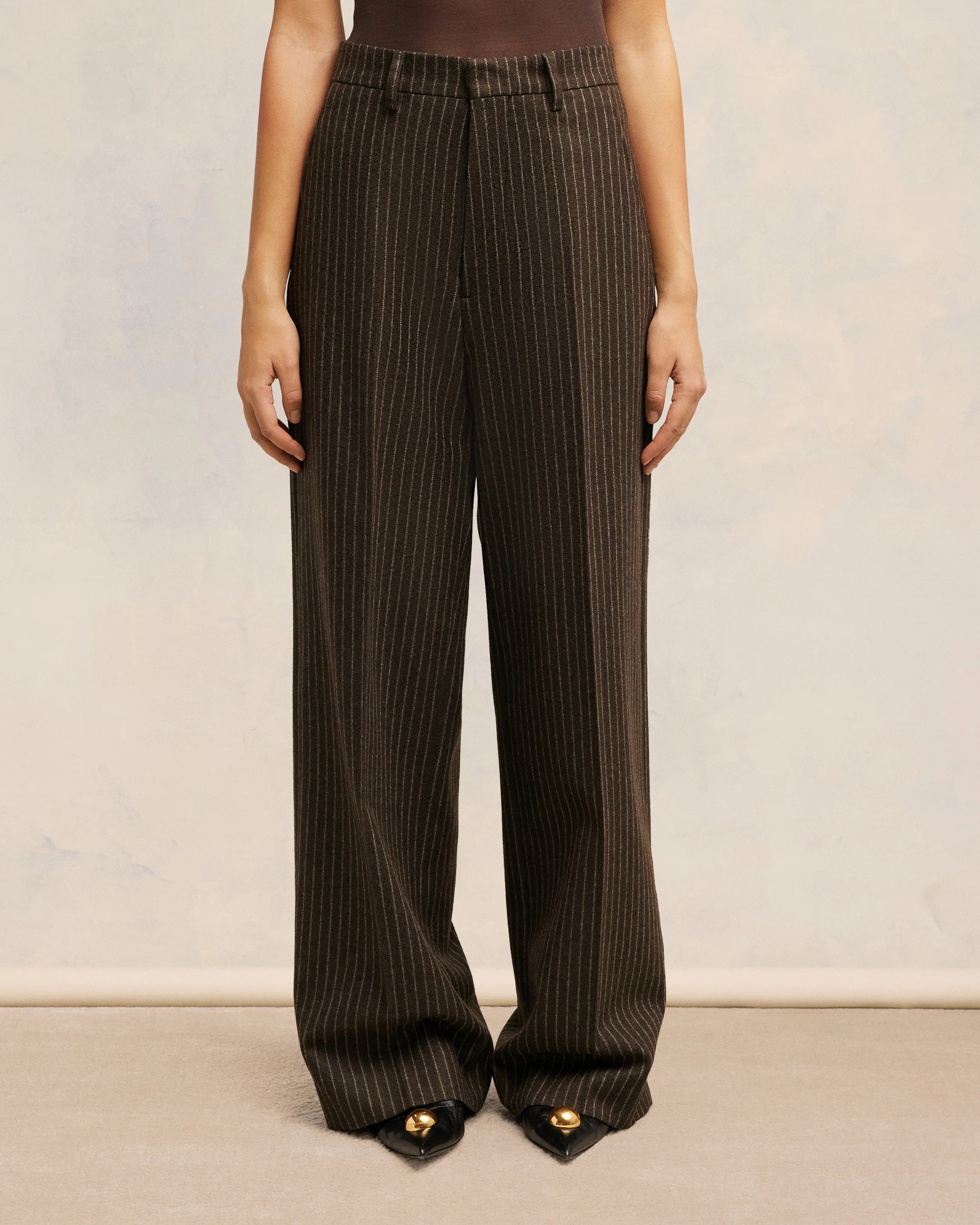 Dark Coffe/Sable Large Fit Trousers - leoleo123123