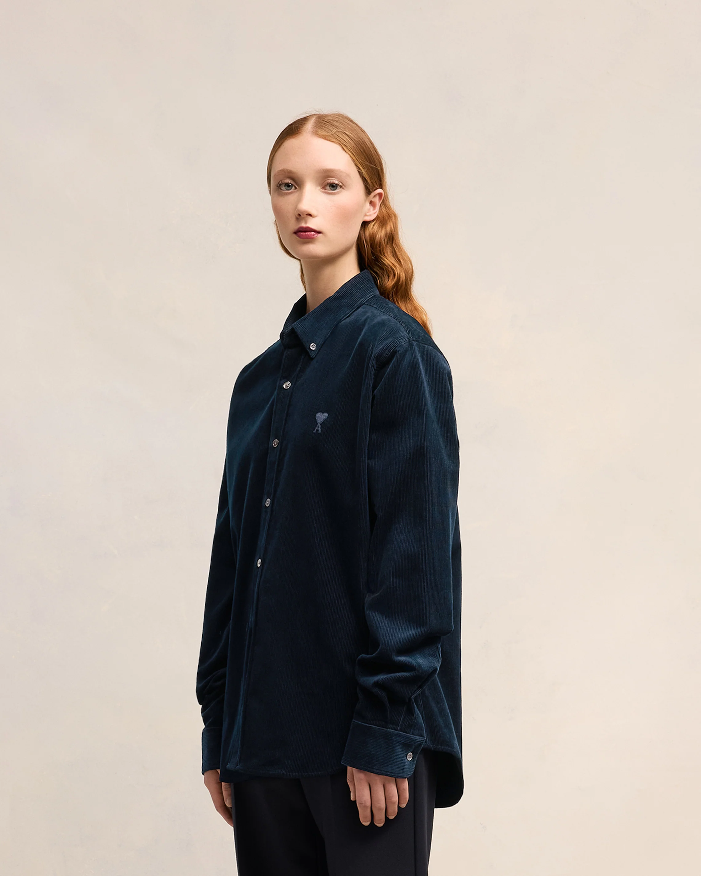 Navy Blue Classic Fit Shirt - leoleo123123