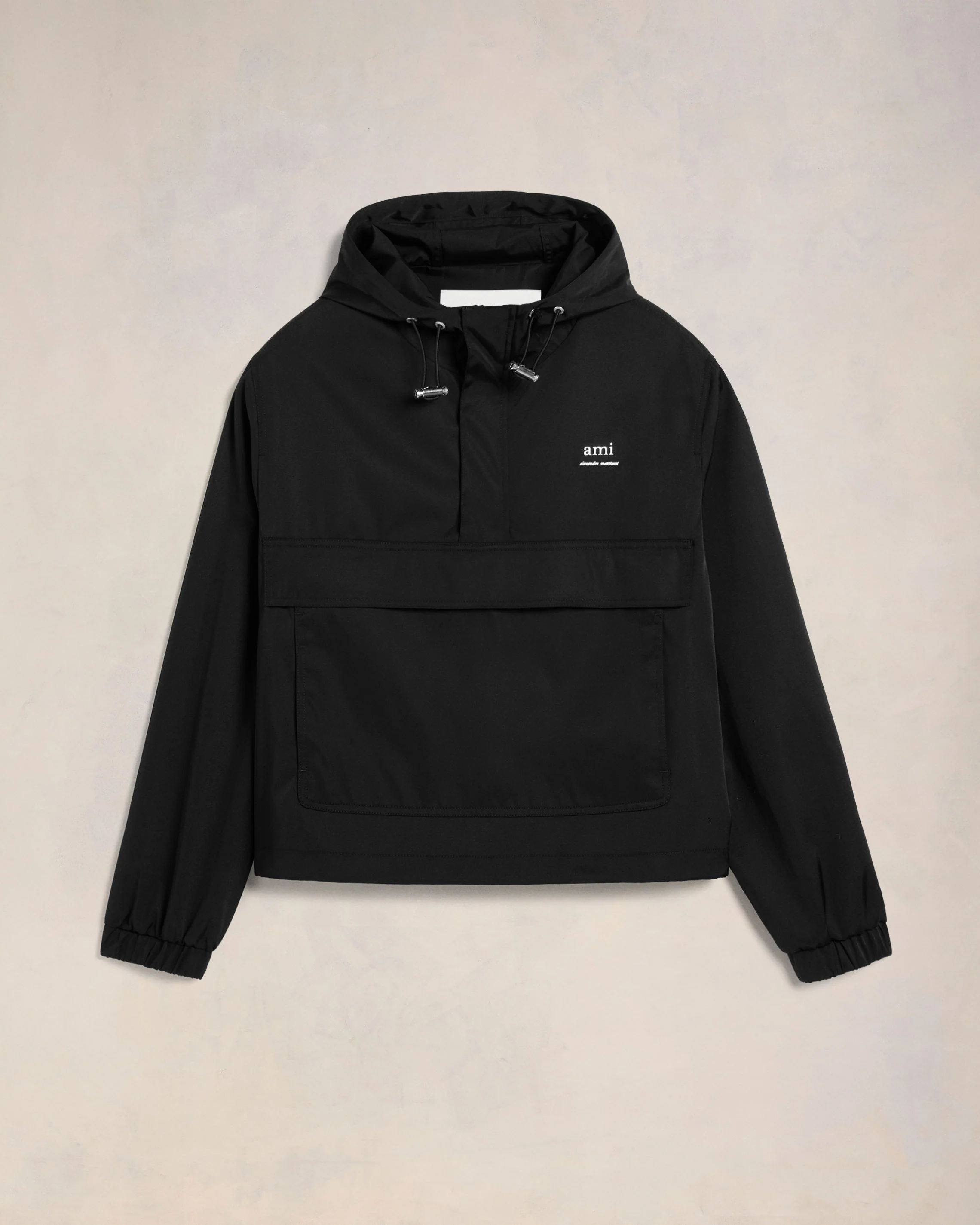 Black Hooded Ami Alexandre Mattiussi Windbreaker - leoleo123123